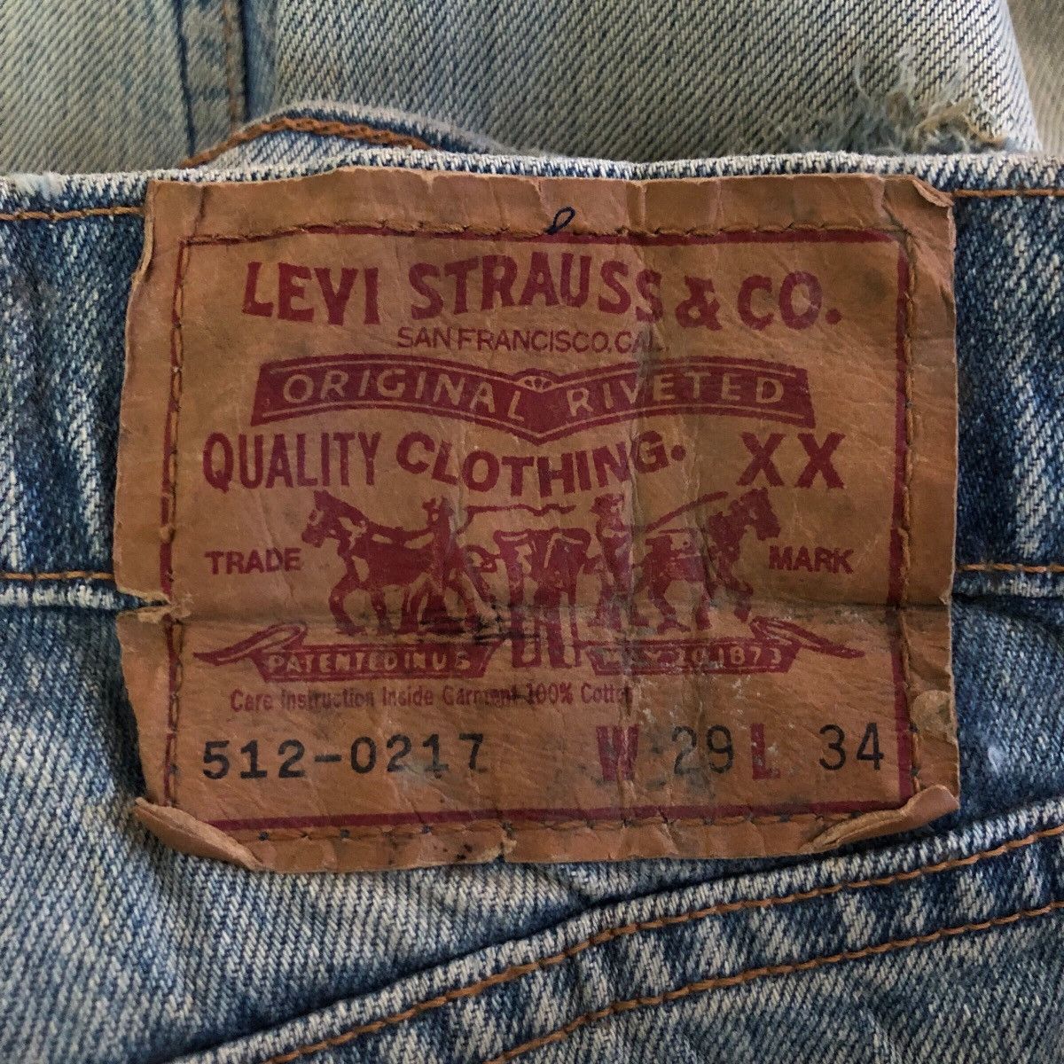 Levi's Vintage Levi’s Distressed Denim Jeans Size US 29 - 10 Thumbnail