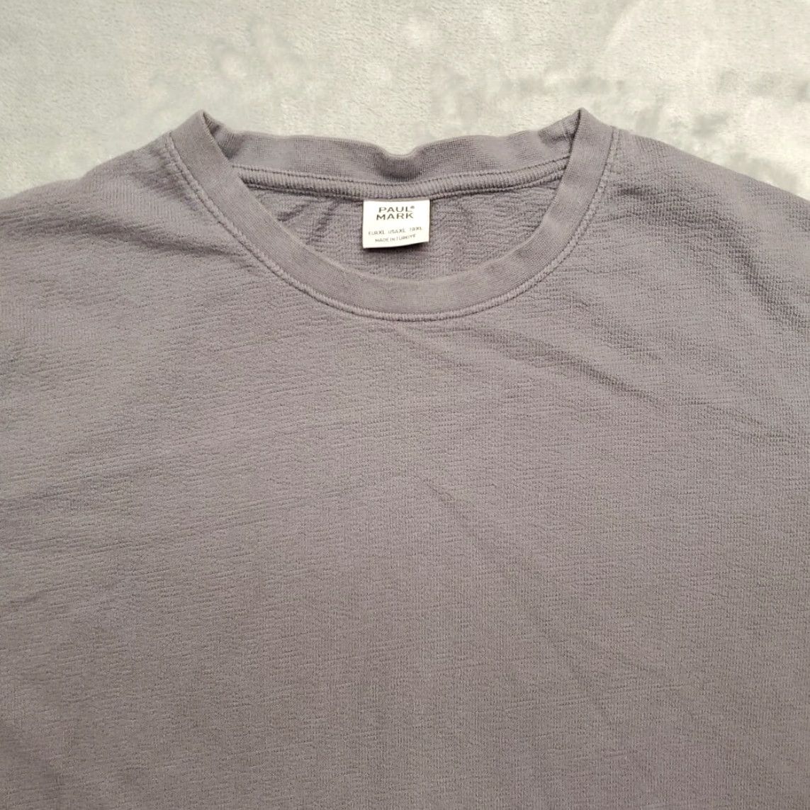 Etro VINTAGE Paul Mark Pullover Crewneck XL Gray Textured Thermal 90s Y2K Retro Casual Mens Size US XL / EU 56 / 4 - 2 Thumbnail
