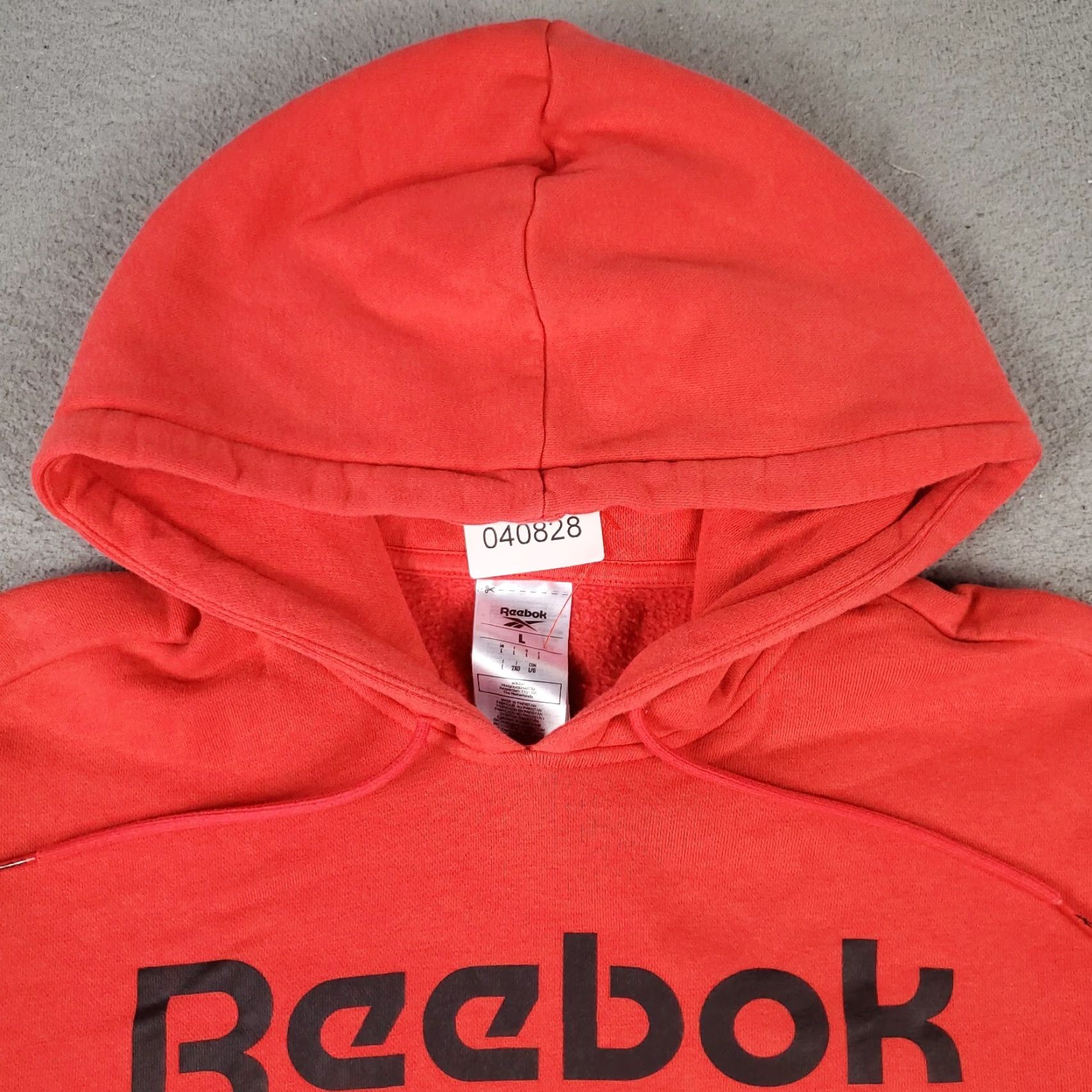 Reebok Reebok Men's Large Red Pullover Hoodie Sweatshirt Casual Fleece Logo All Seasons Size US L / EU 52-54 / 3 - 3 Thumbnail