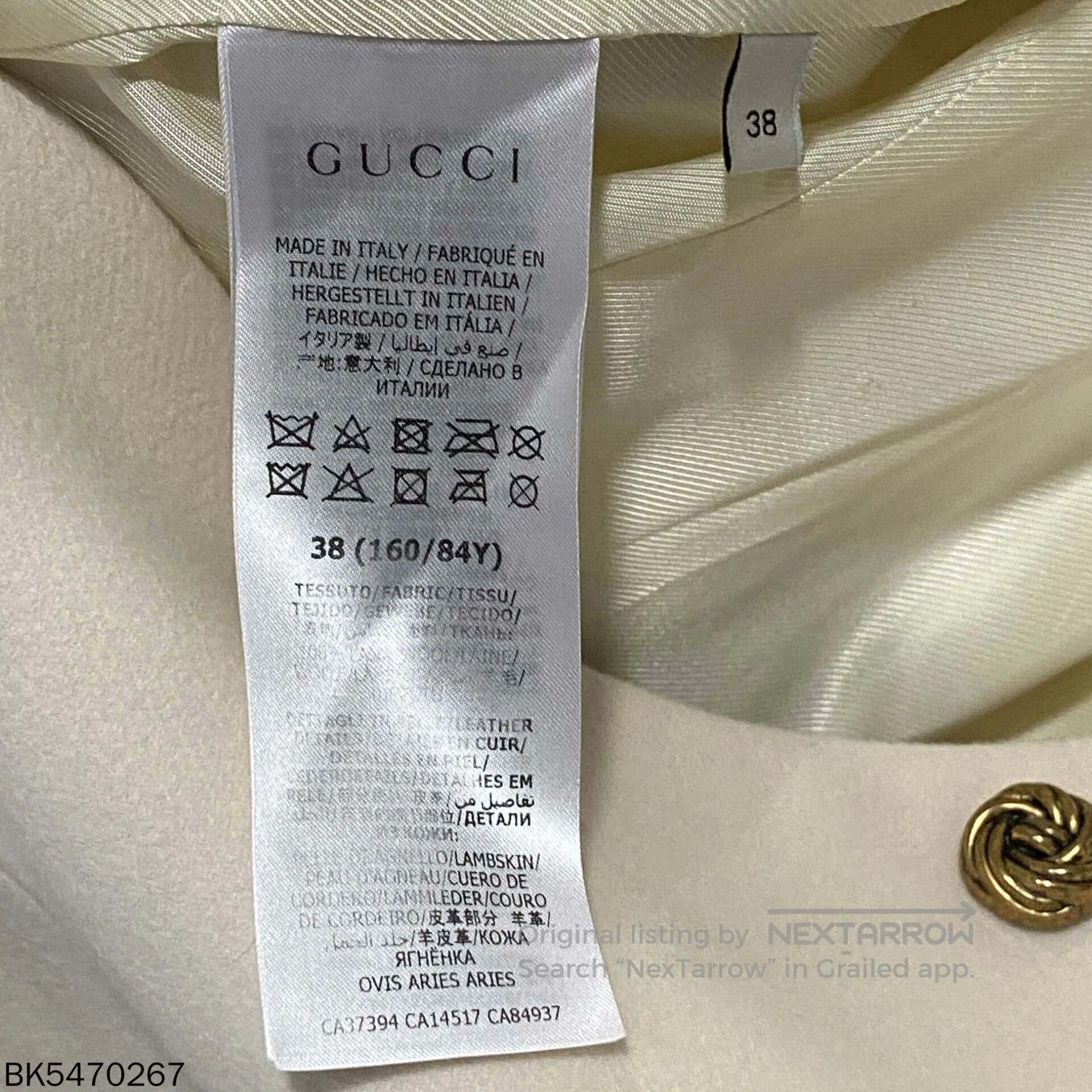 Gucci Gucci Gold Button Wool Coat. Size S / US 4 / IT 40 - 5 Thumbnail
