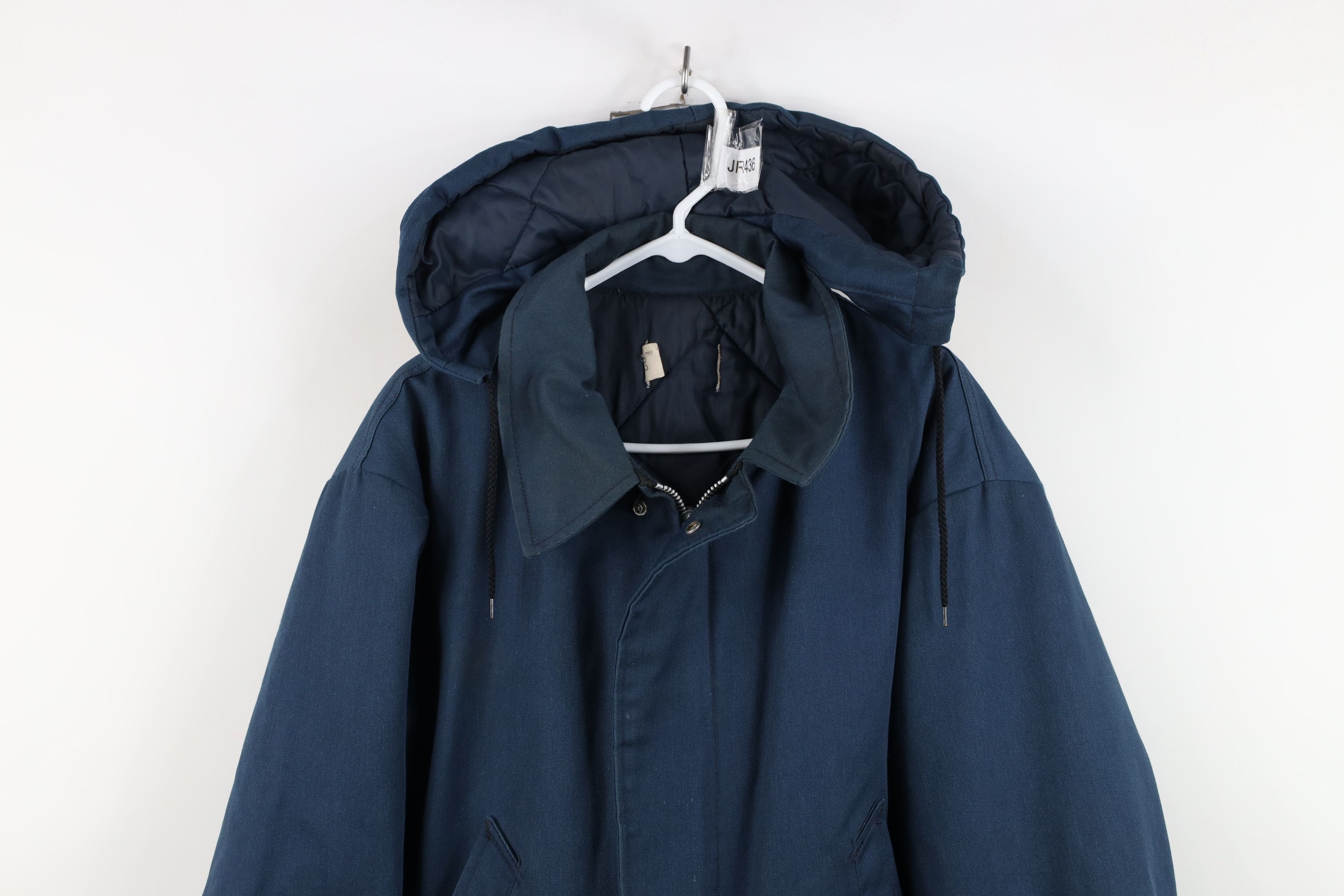 Vintage Vintage 60s 70s Co FoMoCo Quilted Hooded Mechanic Jacket USA Size US L / EU 52-54 / 3 - 3 Thumbnail