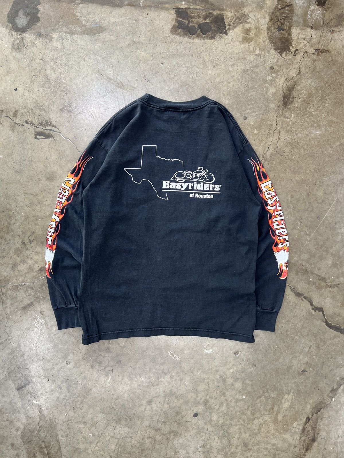 Harley Davidson Vintage Easy Riders Eagle Flame Motorcycle LS Large Size US L / EU 52-54 / 3 - 2 Thumbnail