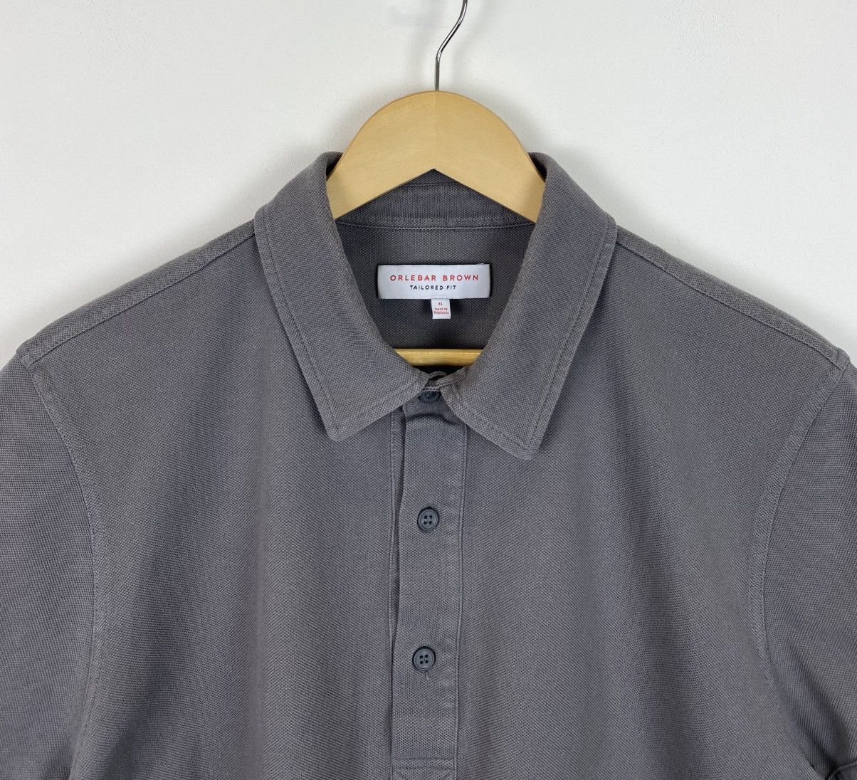 Orlebar Brown Orlebar Brown Tailored Fit Polo Shirt Men’s Size XL Gray Top Size US XL / EU 56 / 4 - 2 Thumbnail