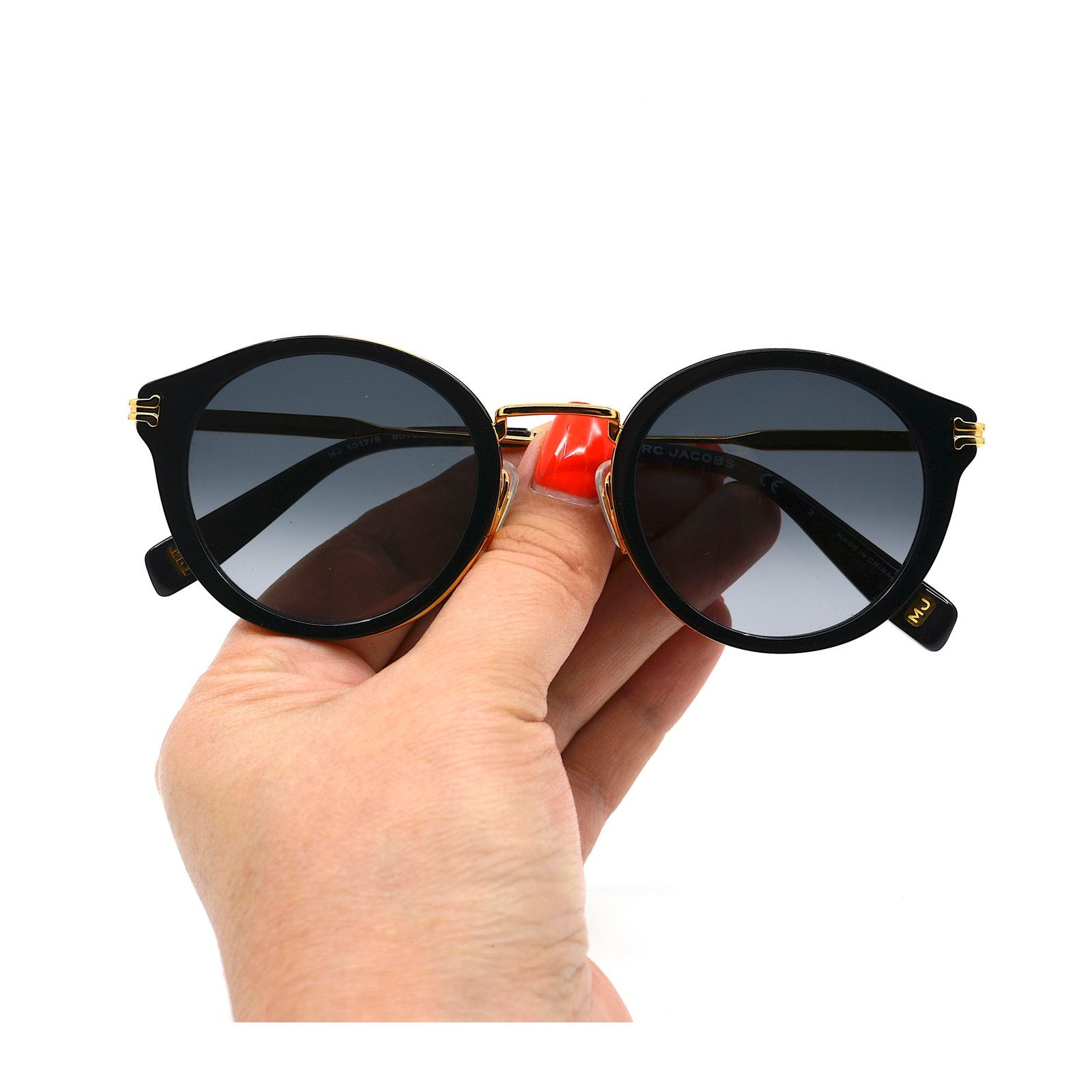 Marc Jacobs NEW MARC JACOBS MJ1017/S BLACK/GOLD GREY SUNGLASSES Size ONE SIZE - 12 Thumbnail