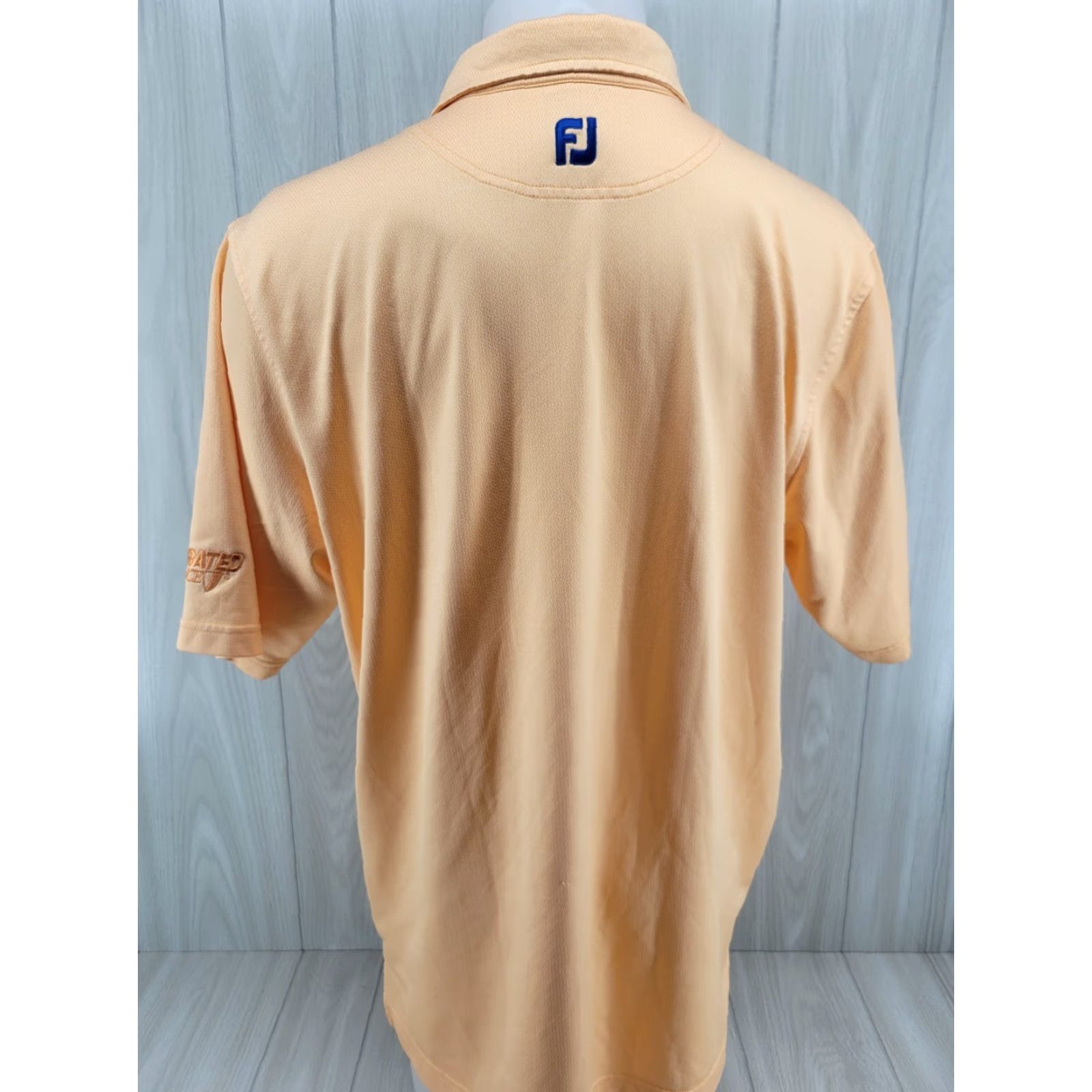 Footjoy FootJoy Polo Shirt Mens 2XL Peach Check Golf Size US XXL / EU 58 / 5 - 7 Thumbnail