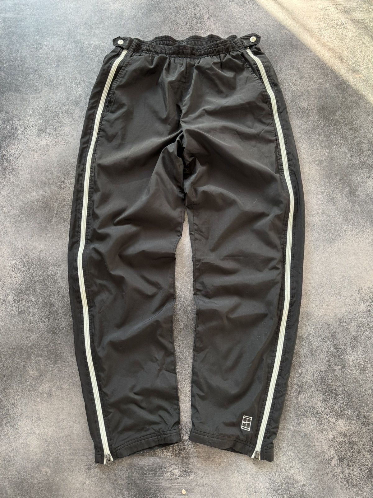 Nike Vintage Nike Track Pants Drill Y2K style Swoosh Size US 32 / EU 48 - 1 Thumbnail