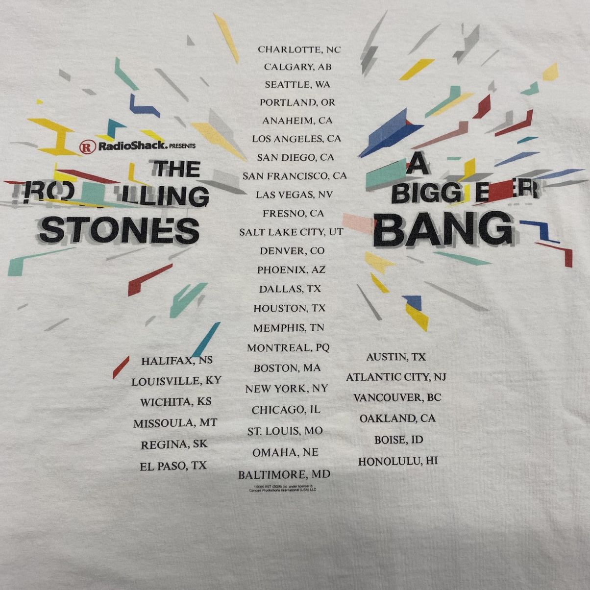 Anvil Vintage 2000s The Rolling Stones A Bigger Bang Tour Band Tee Size US L / EU 52-54 / 3 - 7 Thumbnail