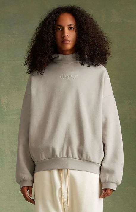 image of Essentials Silver Cloud Hoody L, Men's (Size Large)