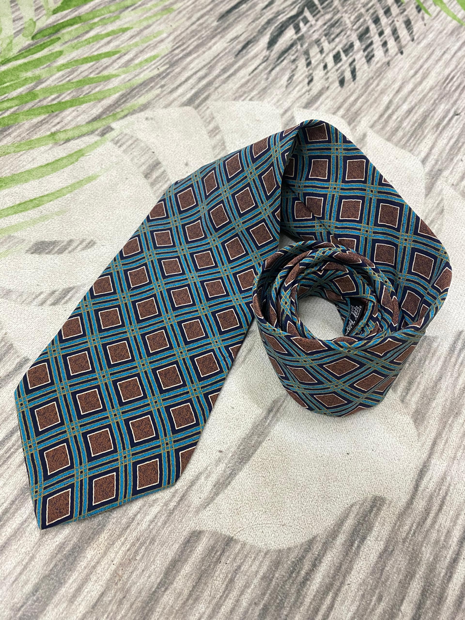 Balenciaga Balenciaga pure Silk Neck tie monogram design casual Size ONE SIZE - 4 Thumbnail