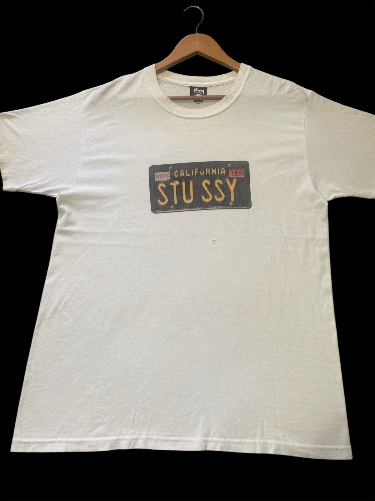 Stussy × Vintage ‼️RARE‼️STUSSY LICENSE PLATE VINTAGE SHIRT TEE🔥 Size US M / EU 48-50 / 2 - 4 Thumbnail