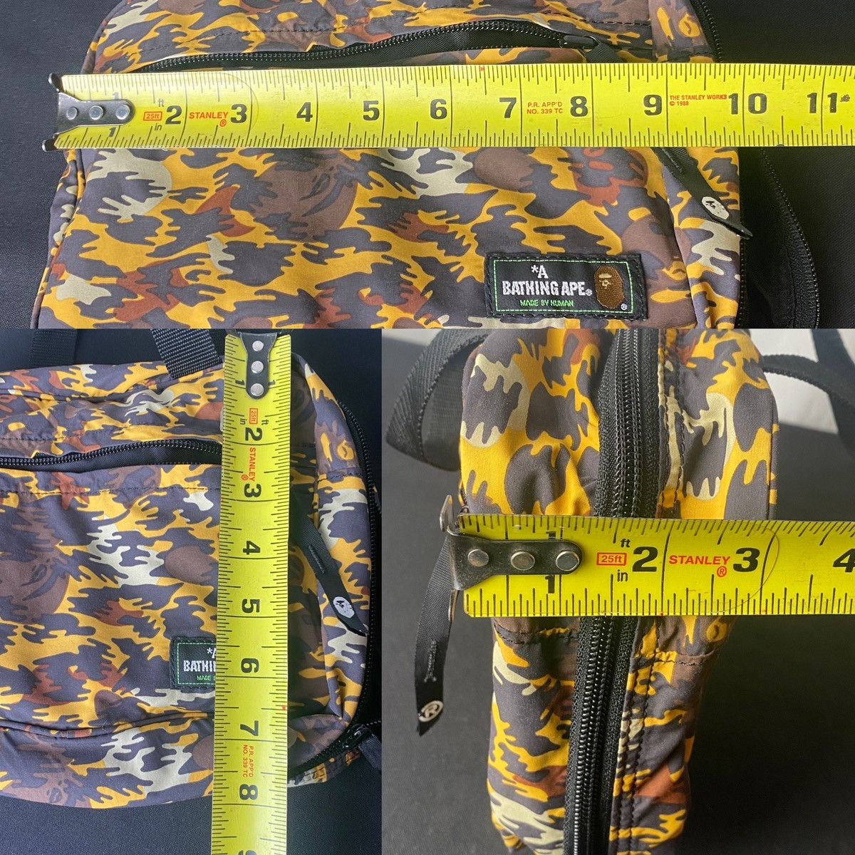 Bape A Bathing Ape (Bape) Orange Animal Print Toiletries Bag Size ONE SIZE - 11 Thumbnail