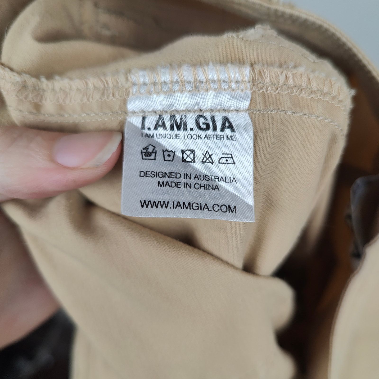 Other I.Am.Gia Ryder Cargo Pants Small Tan Low Rise Y2K Baggy Size 28" / US 6 / IT 42 - 7 Thumbnail