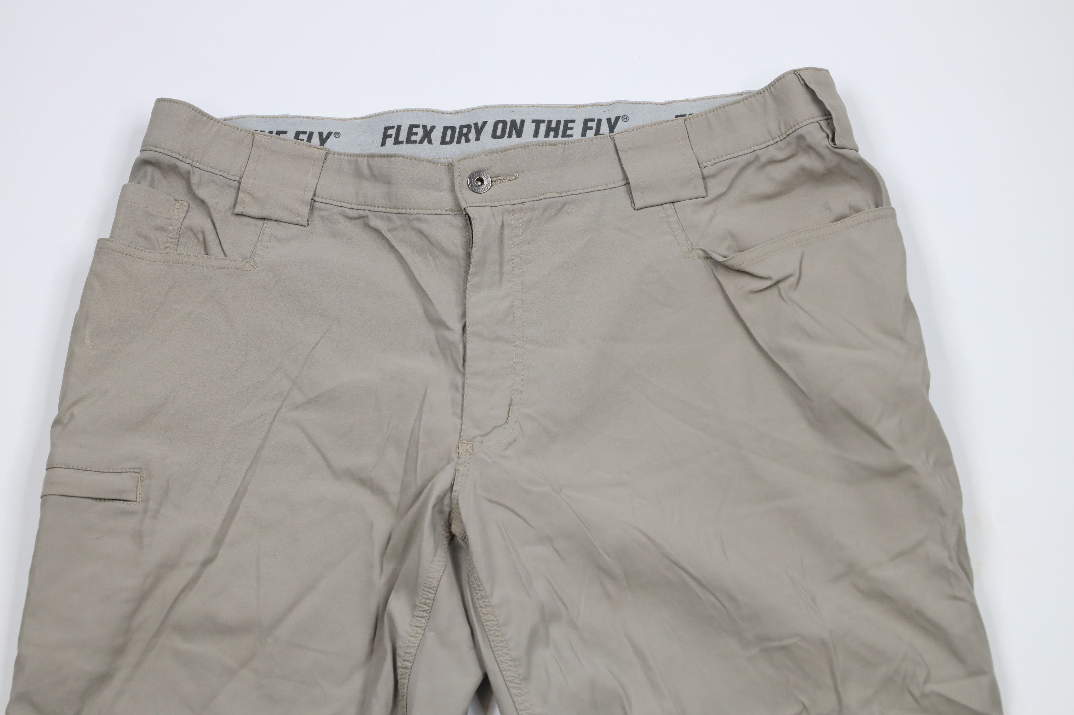 Duluth Trading Company × Vintage Duluth Trading Co Fit Dry On the Fly Wide Leg Pants Beige Size US 42 / EU 58 - 2 Thumbnail