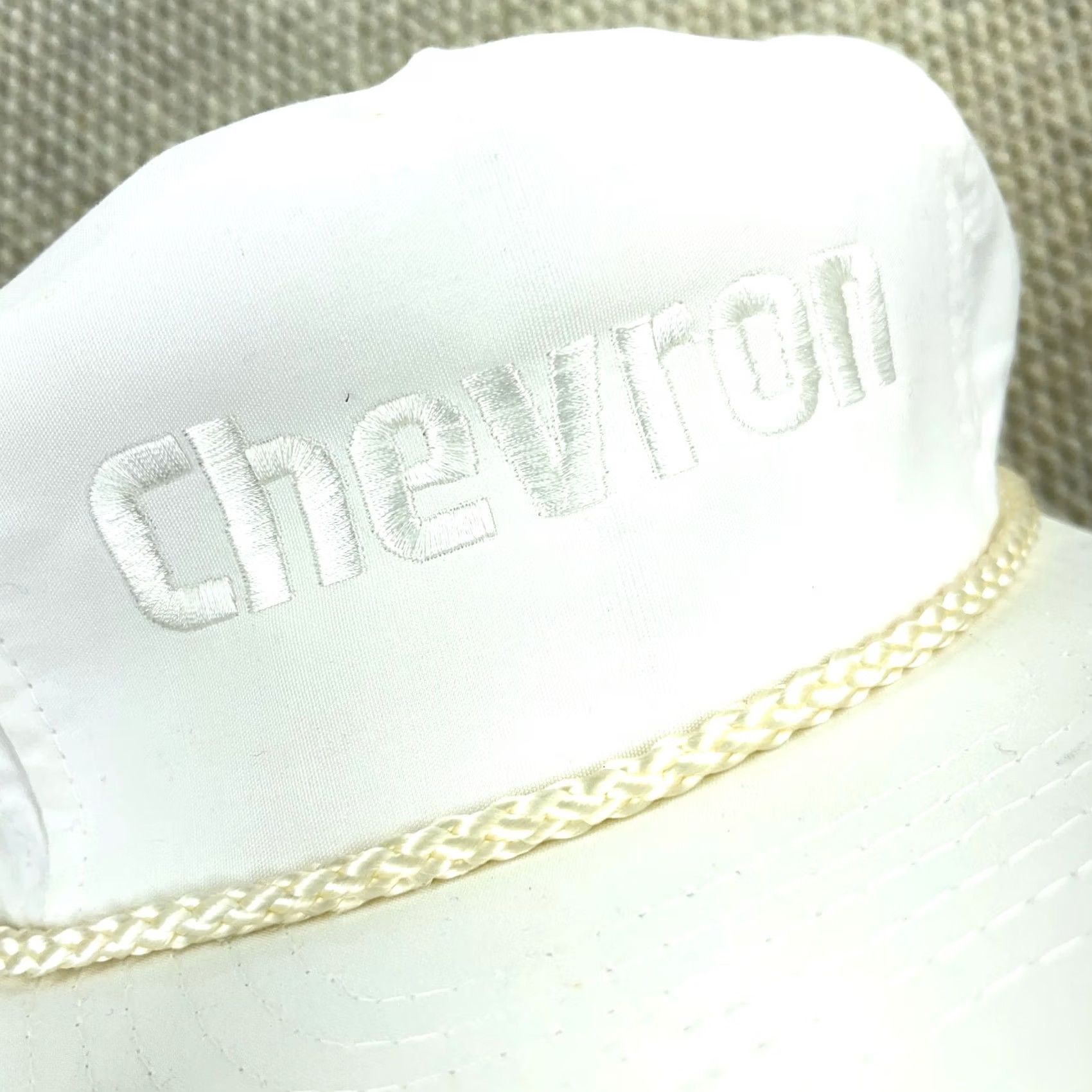 GAS VINTAGE Chevron Hat Cap Oil Gas Petroleum Pipe Line Patch Rope 90s Mens Size ONE SIZE - 2 Thumbnail