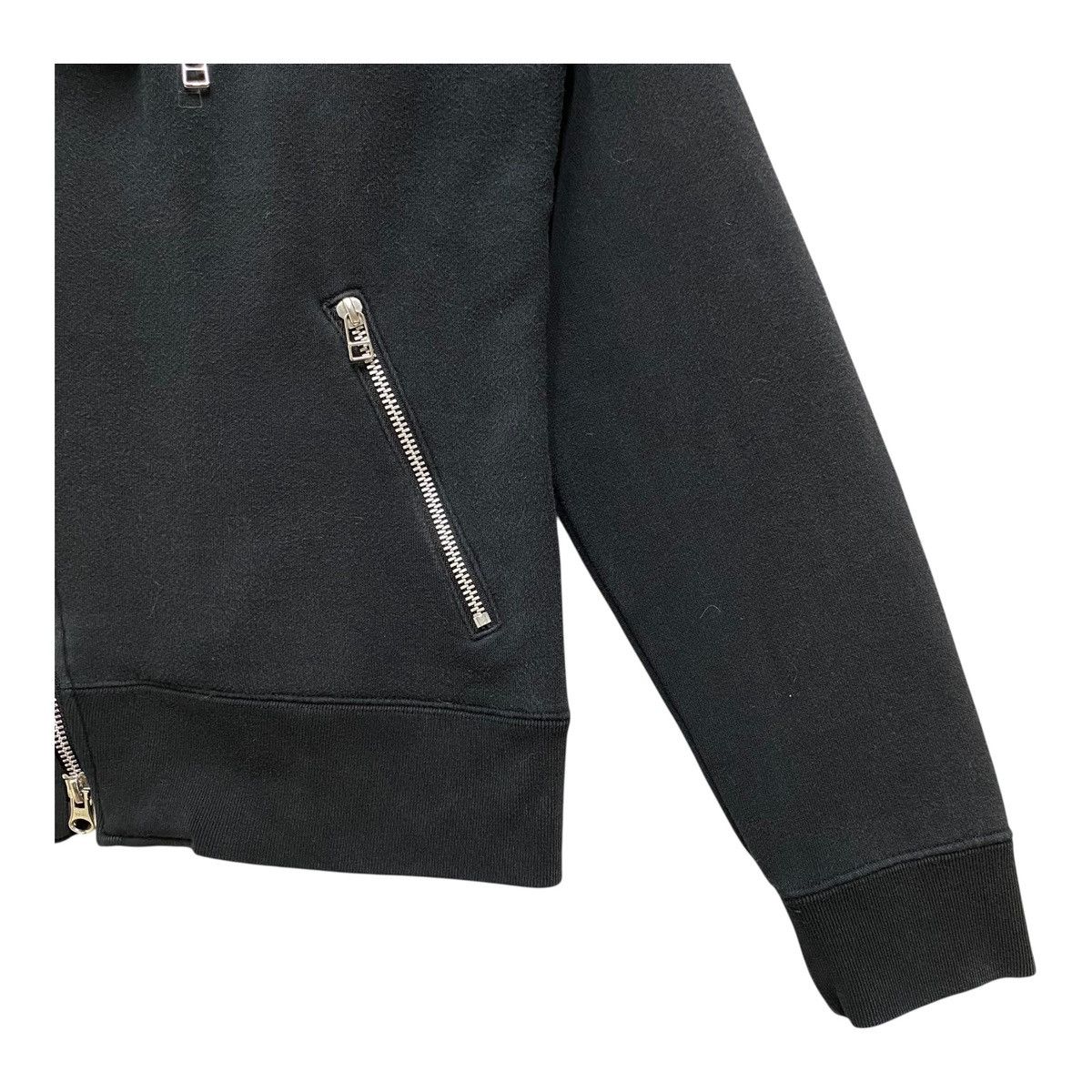 Beams Japan BEAMS Japan Asymmetrical Full Zip Hoodie Cotton Jacket Black Size US S / EU 44-46 / 1 - 4 Thumbnail