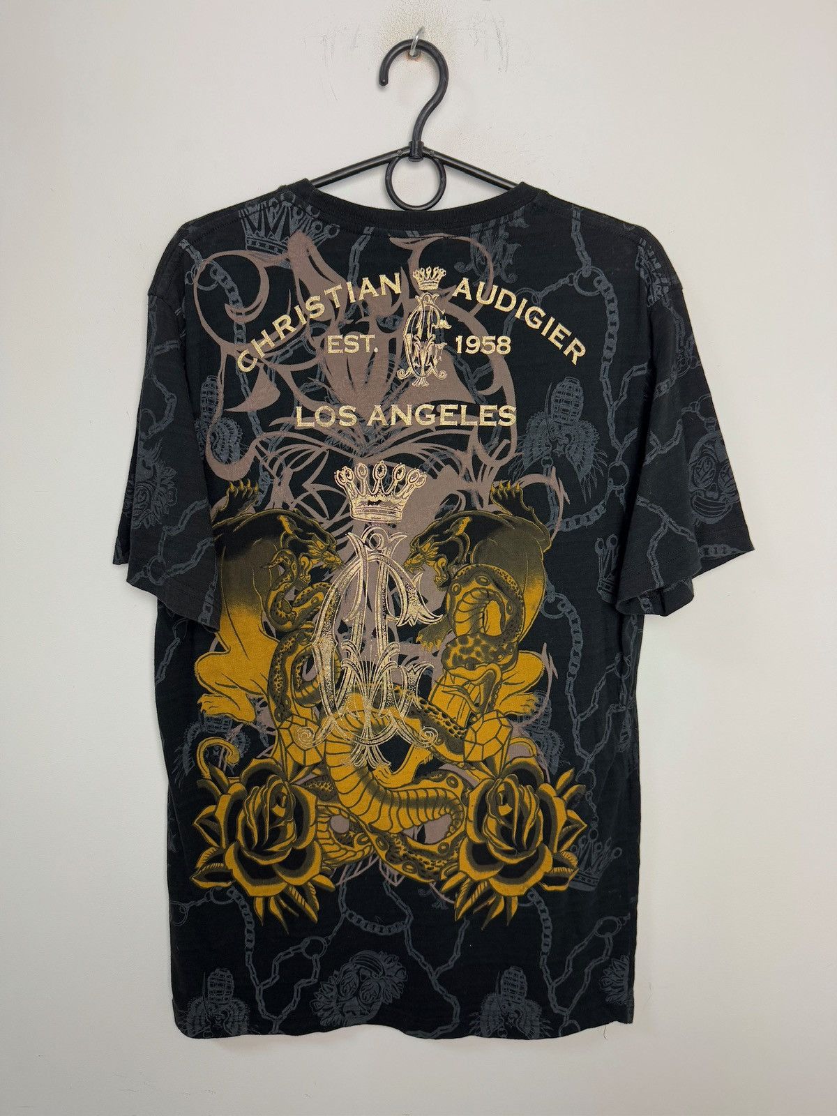 Christian Audigier × Ed Hardy Christian Audigier T-Shirt like Ed Hard Size US XL / EU 56 / 4 - 2 Thumbnail