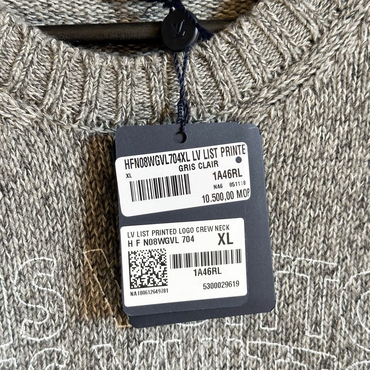Louis Vuitton LV MERCI Cashmere Crewneck Sweater By Virgil Abloh Size US XL / EU 56 / 4 - 3 Thumbnail