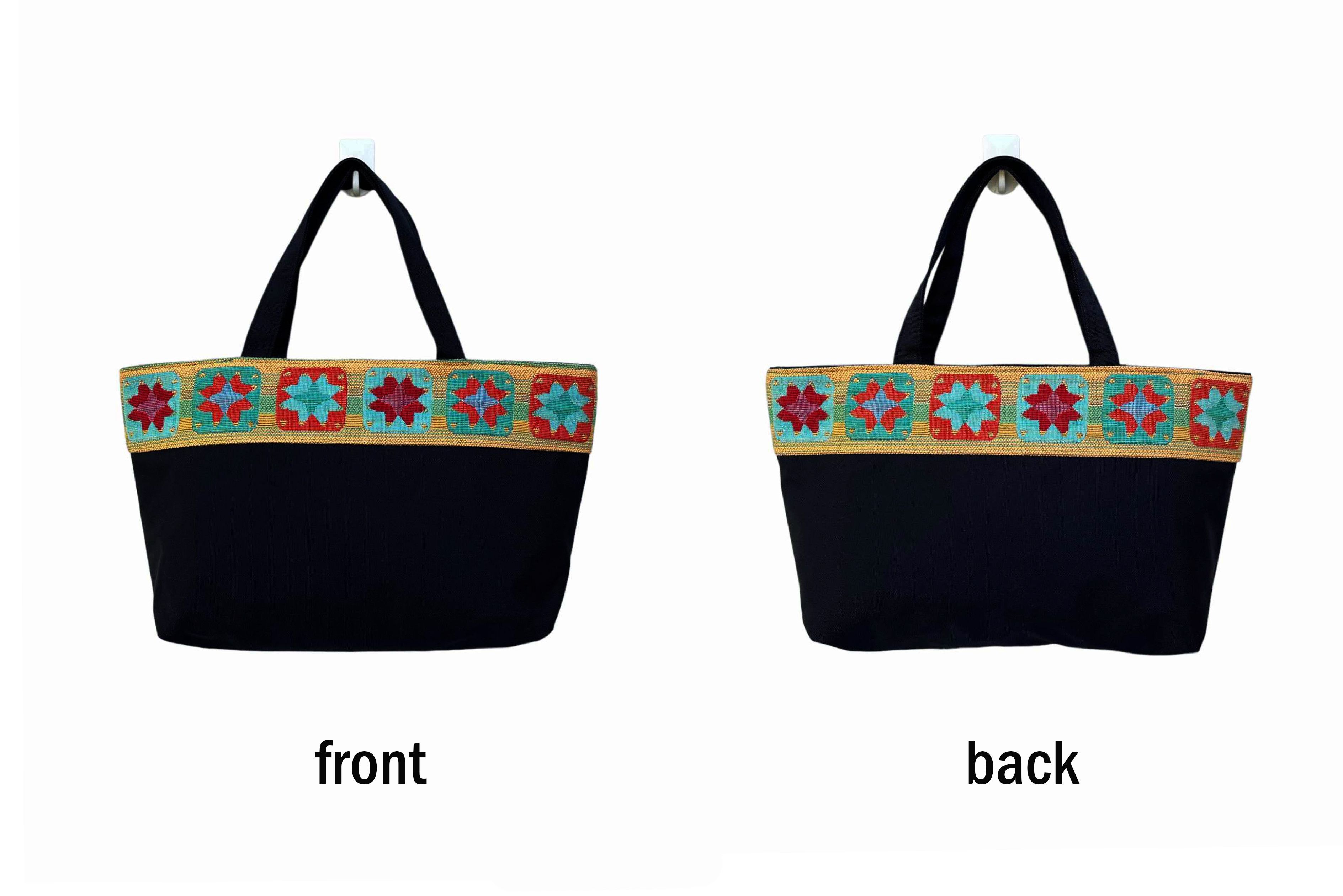 Japanese Brand Japanese 'ARUKAN' handbag, colorful floral tapestry detail Size ONE SIZE - 3 Thumbnail