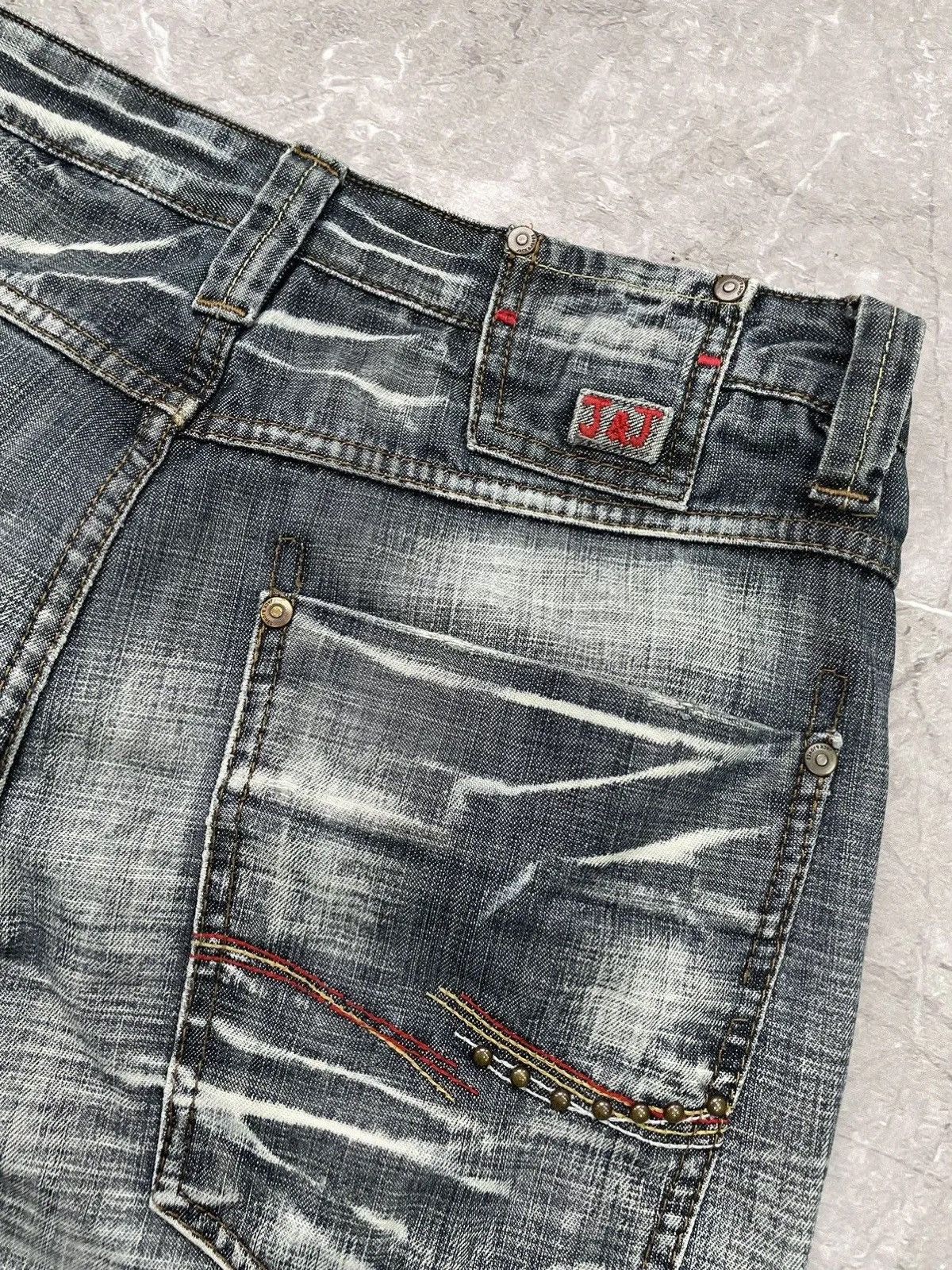 Diesel Washed wide leg Diesel style distressed jeans pants y2k Size US 32 / EU 48 - 13 Thumbnail