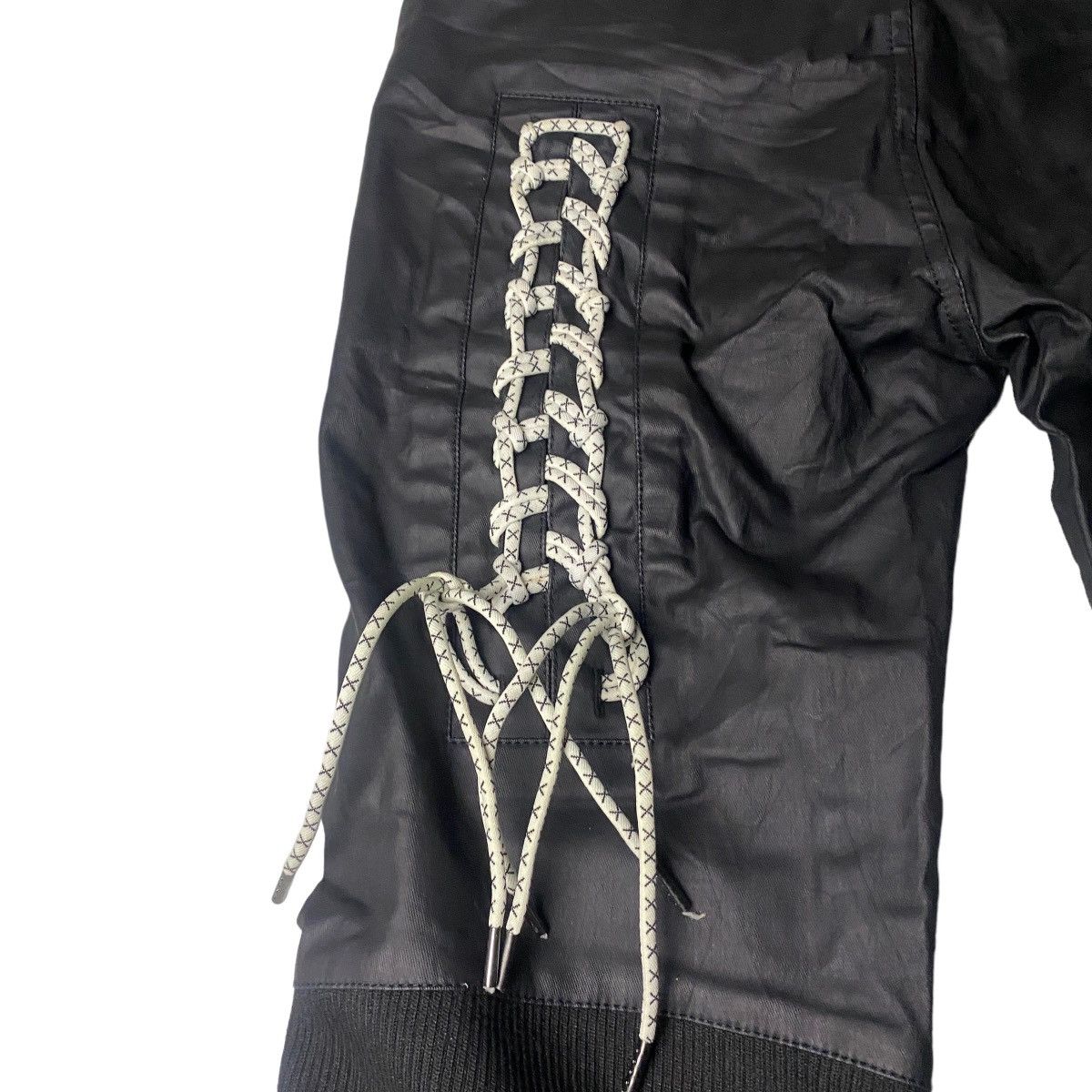 If Six Was Nine × Japanese Brand 2000's Xfrm Gallery Laced Up Leather Biker Pants Size US 30 / EU 46 - 5 Thumbnail