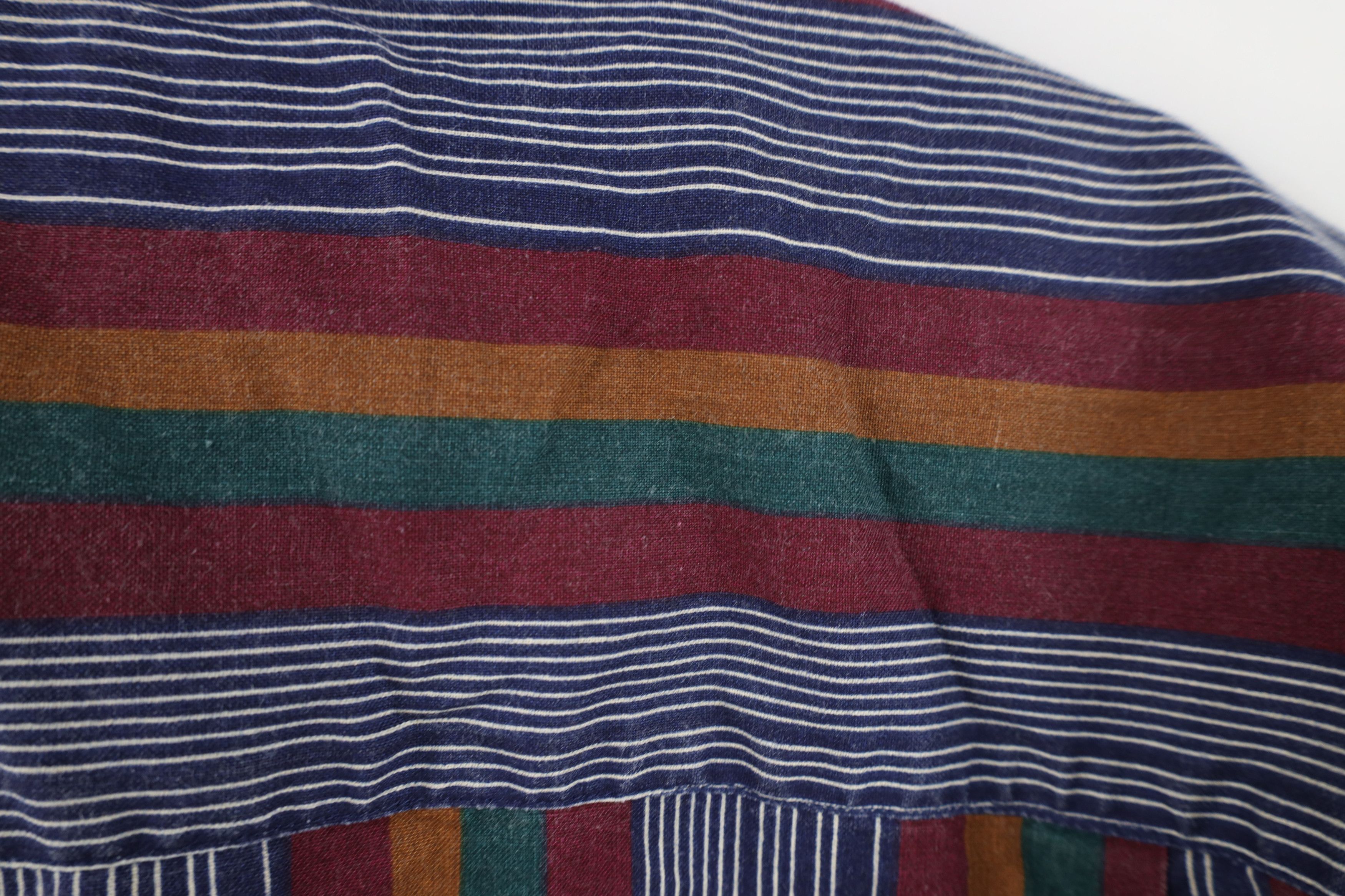 Vintage Vintage 90s Streetwear Rainbow Striped Button Down Shirt Size US L / EU 52-54 / 3 - 11 Thumbnail
