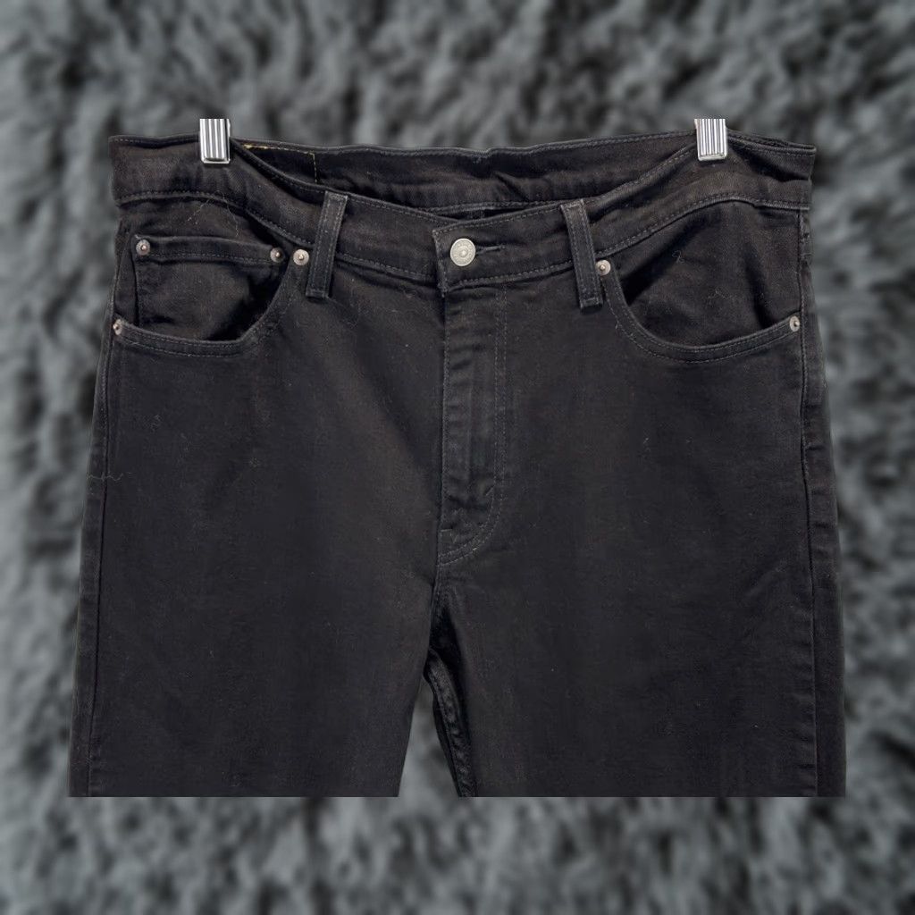 Levi's Levi's 511 Mens Black Denim Jeans Slim Pants 36 x 29 Red Tab City Logo USA Mens Slim Jeans Black Denim Size US 36 / EU 52 - 1 Thumbnail