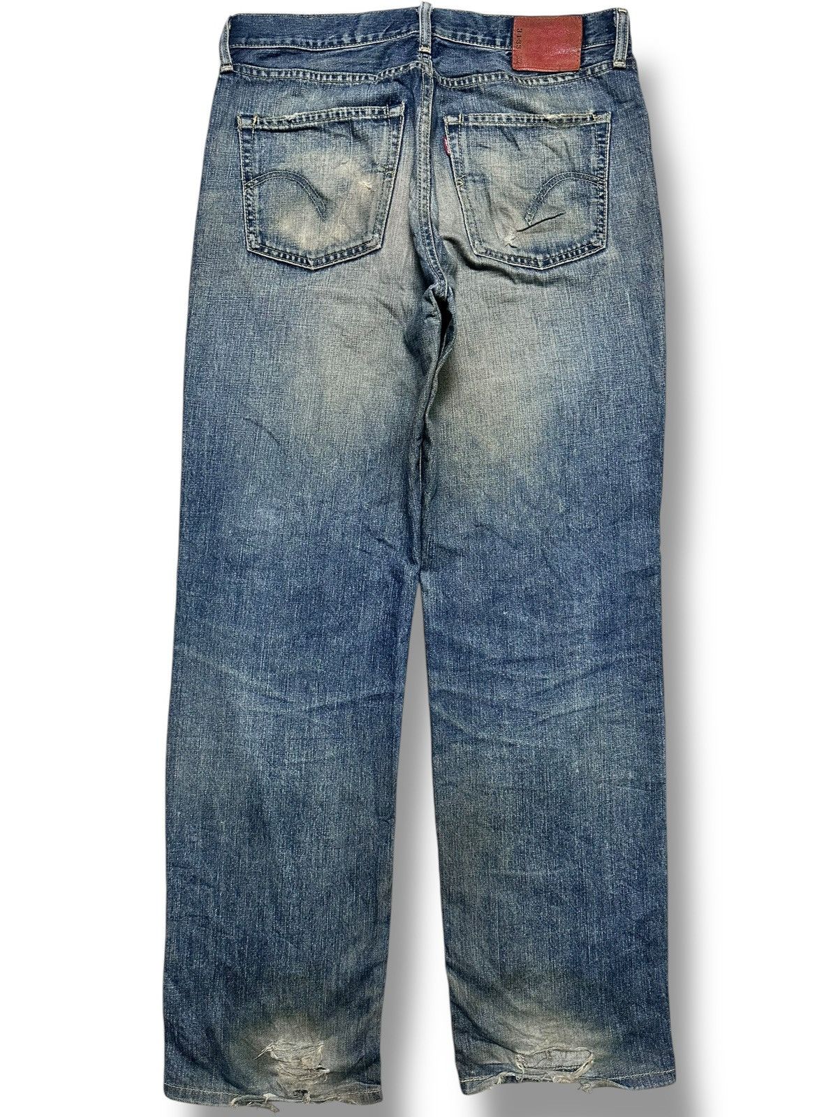 Levi's Levi’s 502 Regular Tapered Fit MudWash Distressed Faded Jean Size US 34 / EU 50 - 4 Thumbnail
