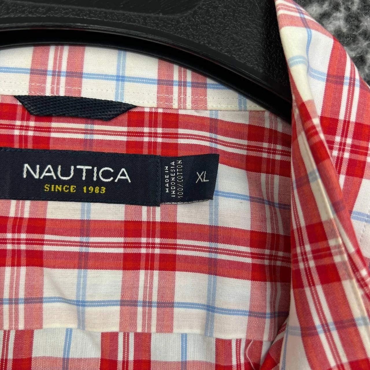 Nautica Nautica Button Down Shirt Men Plaid Collared Cotton XL Size US XL / EU 56 / 4 - 7 Thumbnail
