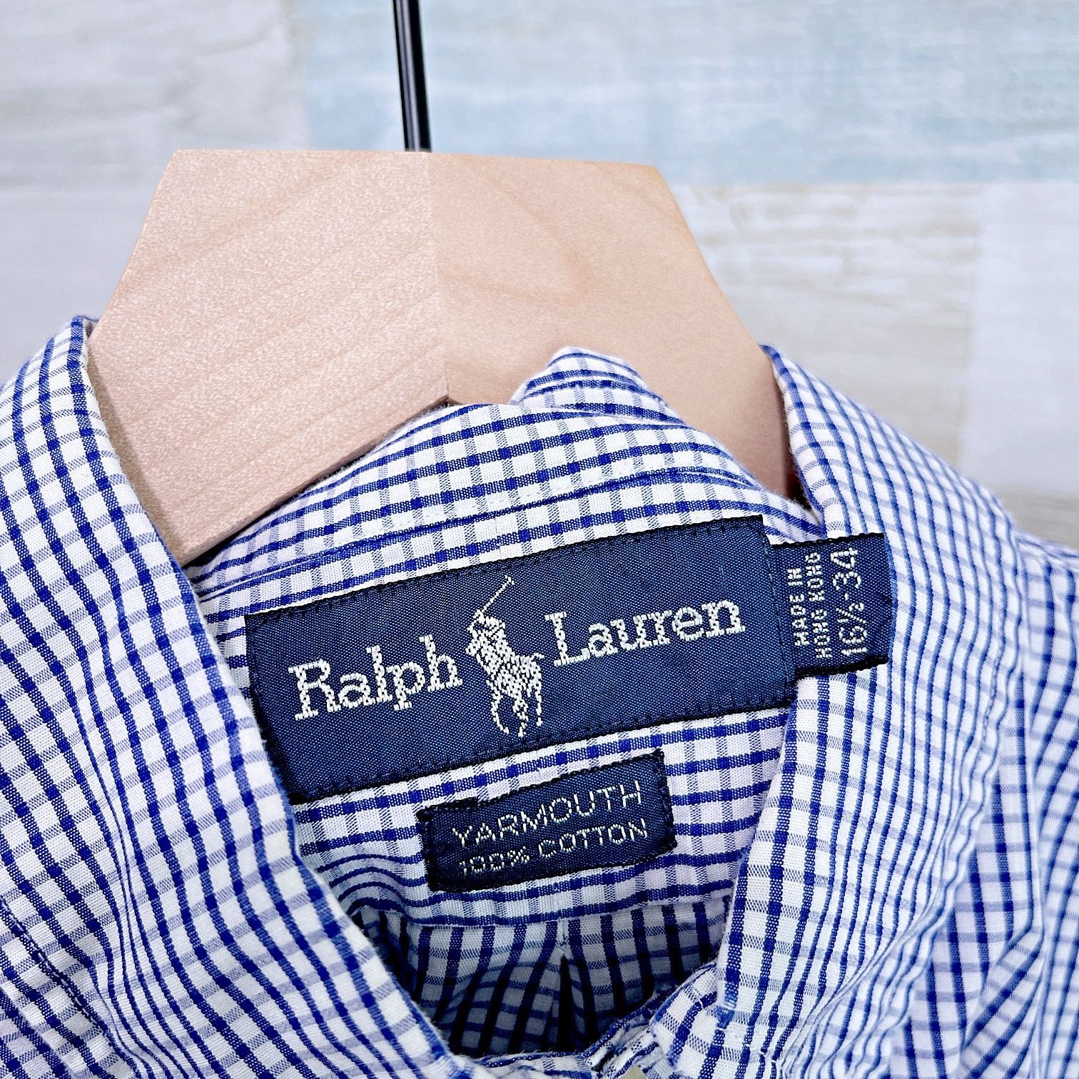 Ralph Lauren Ralph Lauren Yarmouth Shirt Blue Gingham Mens 16.5 34 Size US L / EU 52-54 / 3 - 6 Thumbnail