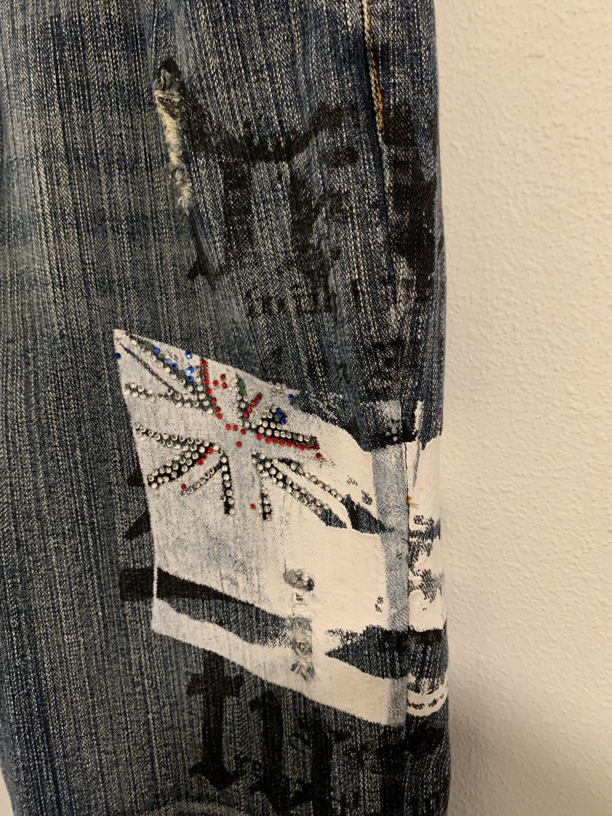 In The Attic In The Attic Poem Distressed Denim Size US 31 - 10 Thumbnail