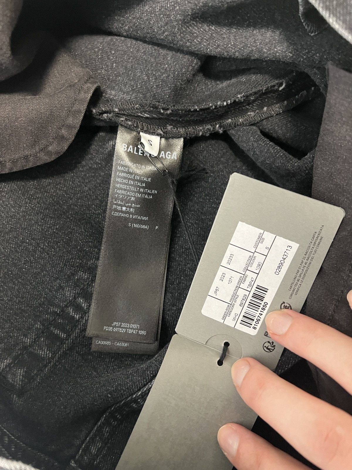 Balenciaga *Sz. S* Balenciaga Lost Tape Flared Denim Grey Size US 32 / EU 48 - 3 Thumbnail