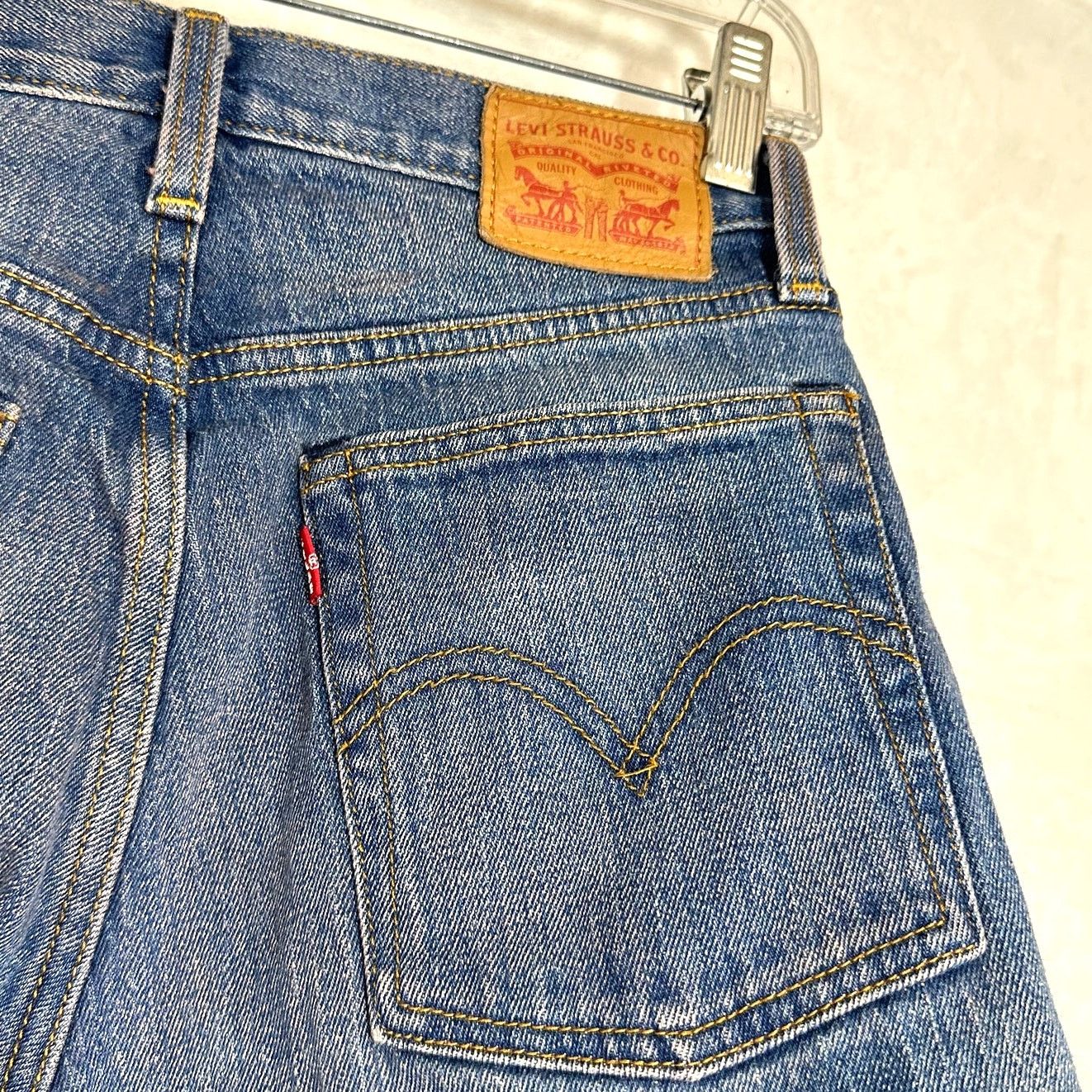 Levi's Levi's Jeans 26 White Oak Cone Medium Wash Pink Dyed Skinny Size 26" / US 2 / IT 38 - 6 Thumbnail