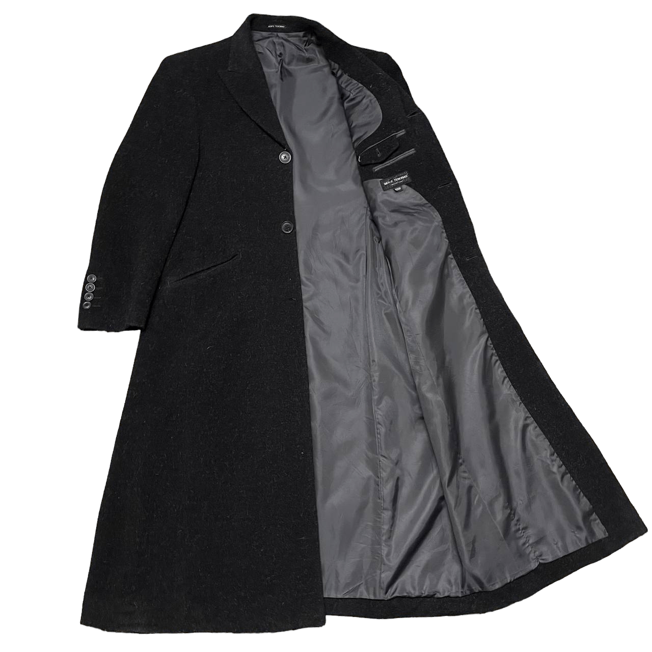 Japanese Brand Vintage Mens Tenoras Wool Long Coat like Yohji Comme des Size US M / EU 48-50 / 2 - 7 Thumbnail