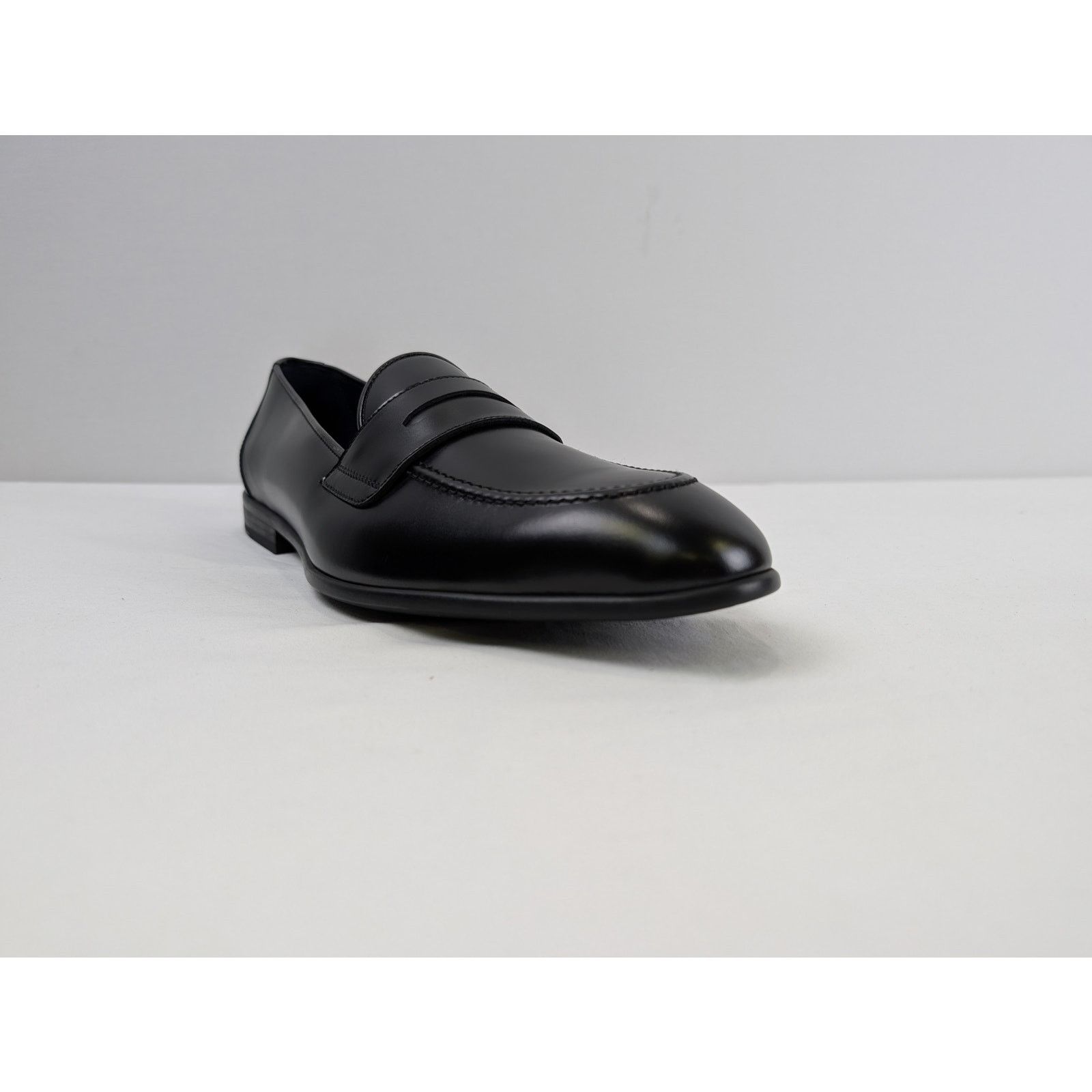 Brioni o1rshd1 Penny Loafer Uniform Shoe Boots in Black Size US 11.5 / EU 44-45 - 2 Thumbnail