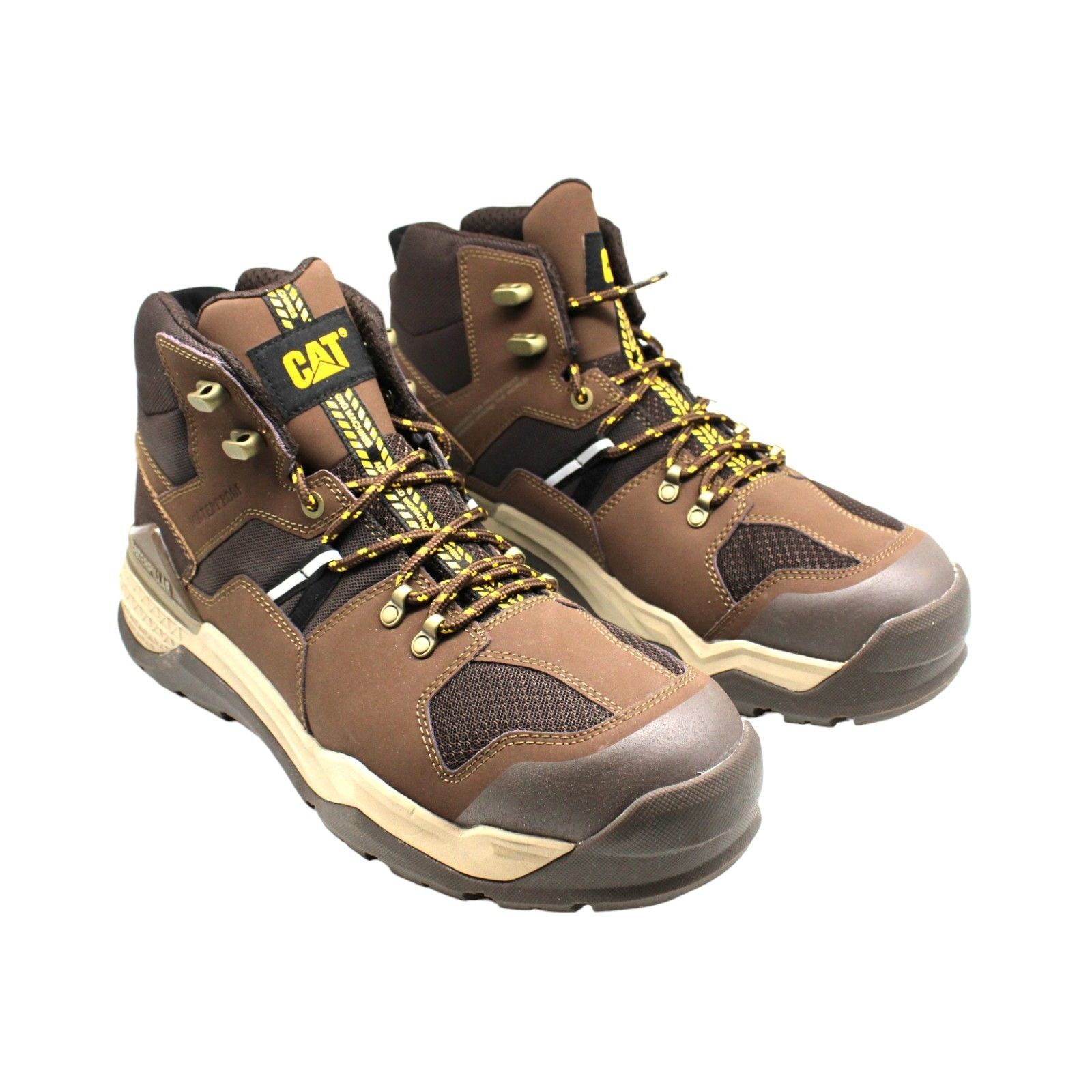 image of Caterpillar Provoke Hi Waterproof Alloy Toe Shoes in Brown, Women's (Size 11)