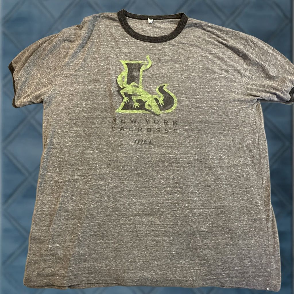 Vintage VINTAGE Royal Apparel New York Lizards MLL Lacrosse Ringer T Shirt XXL Men Gray 2XL Lizards Shirt Mens Size US XXL / EU 58 / 5 - 1 Thumbnail