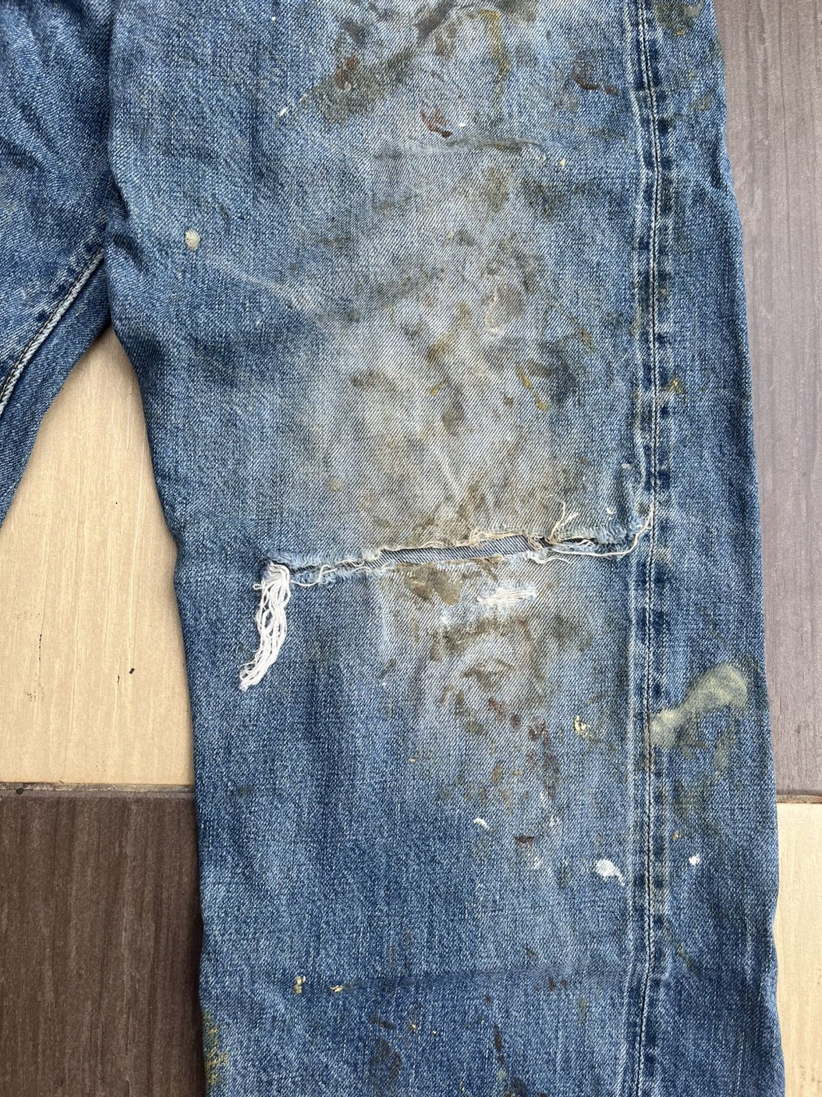 Japanese Brand Salty dog distressed denim Size US 32 / EU 48 - 4 Thumbnail