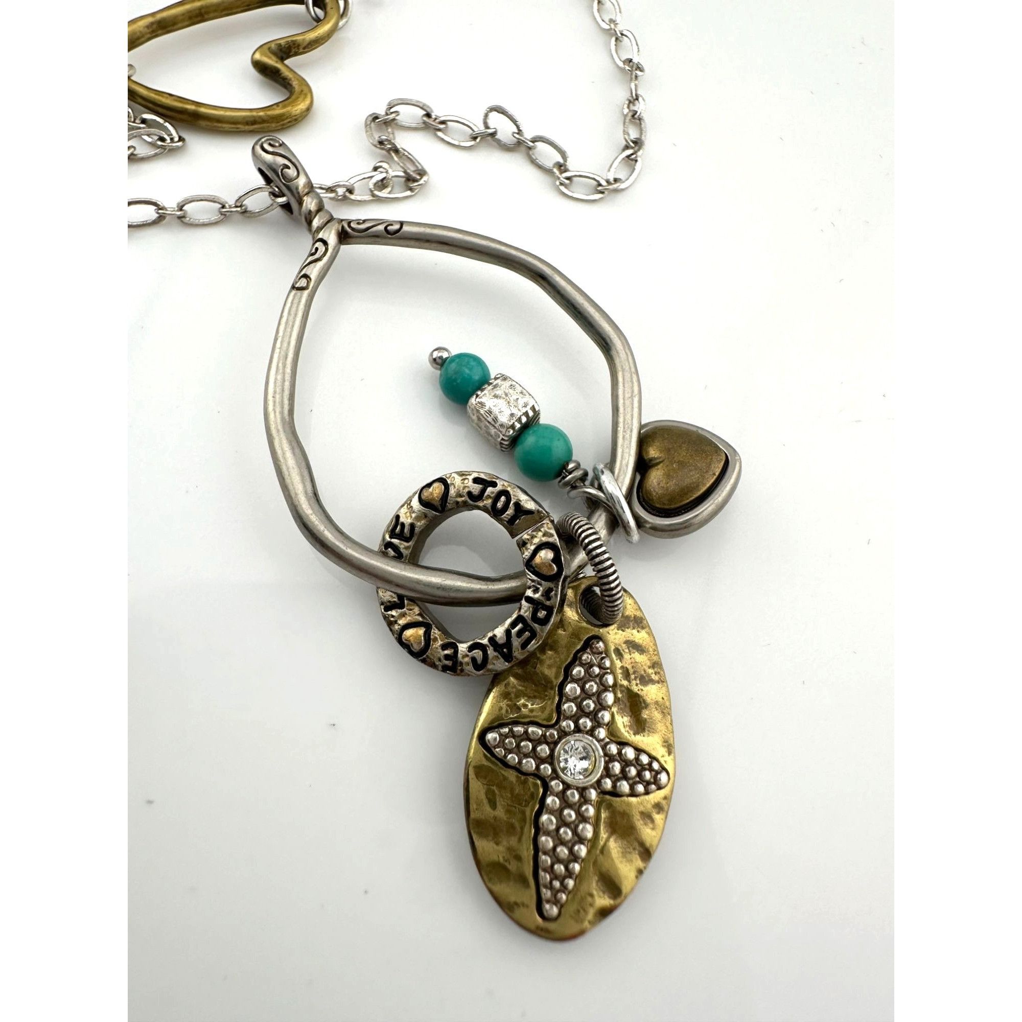 Brighton Brighton *BLESSED* Charm Necklace - Joy * Peace * Love with Size ONE SIZE - 2 Thumbnail