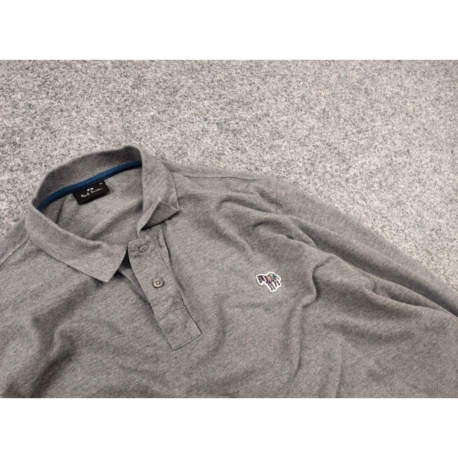 Paul Smith Paul Smith polo shirt Mens gray polo long sleeve zebra logo Casual Regular L Gray Cotton Polo Shirt Logo Zebra 90s Style Golf Pattern Mens Size US L / EU 52-54 / 3 - 5 Thumbnail