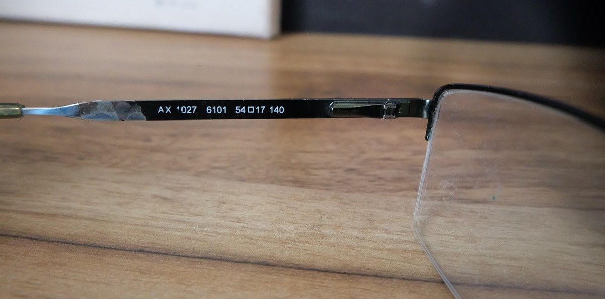 Armani Exchange Armani Exchange AX1027 Half Rim Eyeglasses Size ONE SIZE - 6 Thumbnail