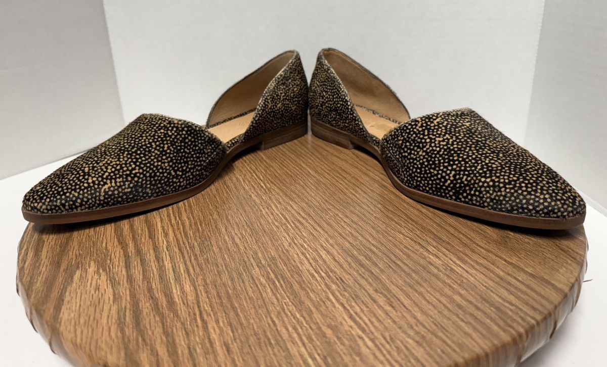 Madewell Madewell The Marisa d’Orsay Spotted Calf Hair Toffee Flat Size US 9.5 / IT 39.5 - 7 Thumbnail