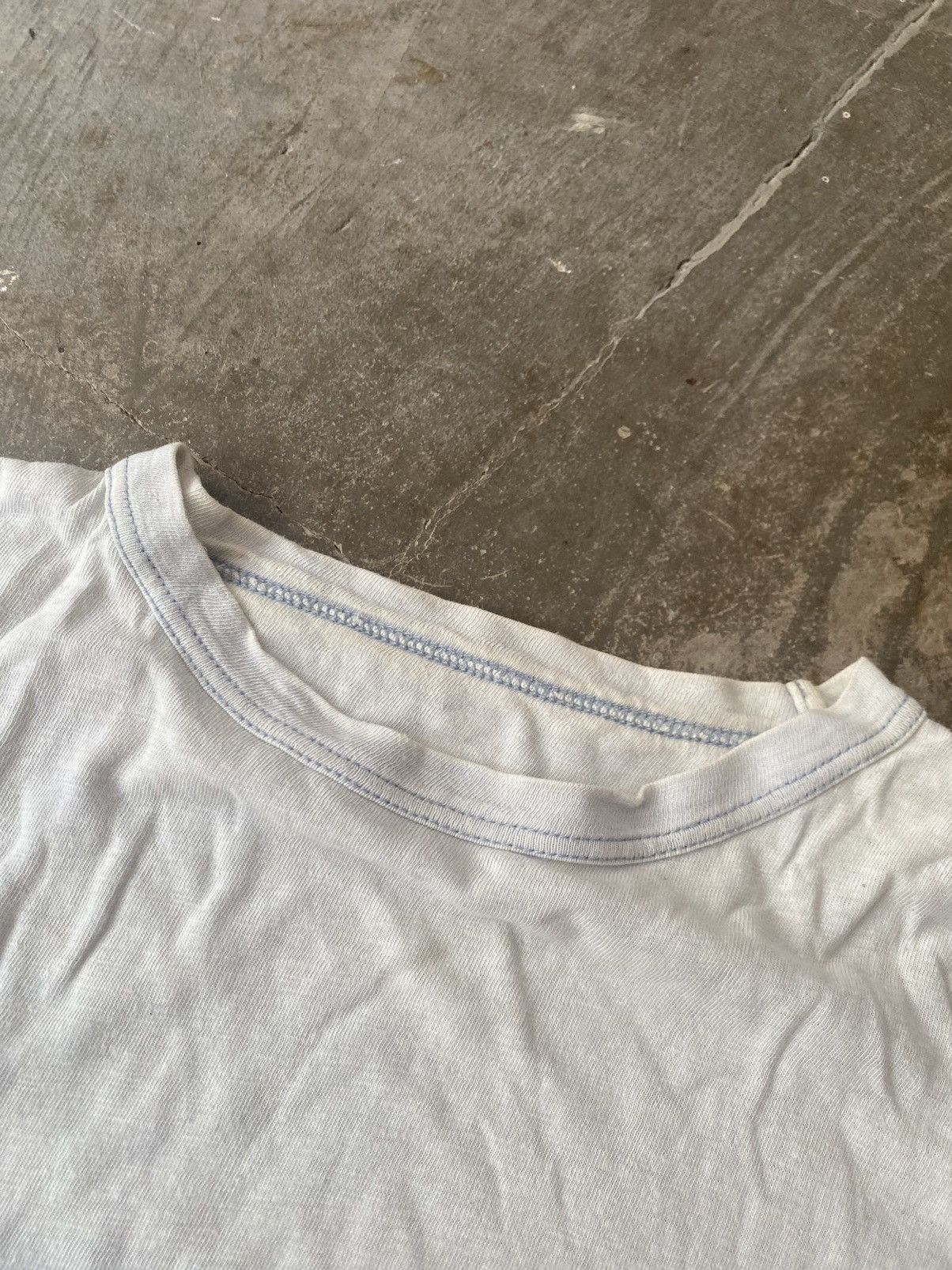 45rpm 45rpm Washed Pocket Tee Kapital Blue Blue Japan Visvim Size US XL / EU 56 / 4 - 2 Thumbnail
