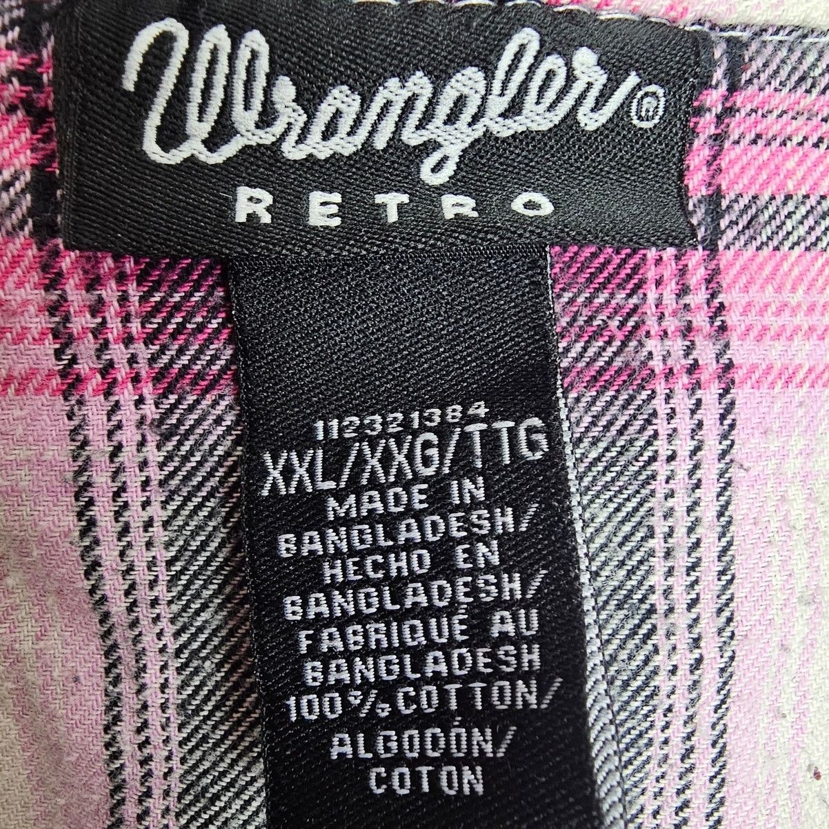 Wrangler Wrangler Retro Womens Plaid Western Flannel Shirt Sz XXL Size XXL / US 16-18 / IT 52-54 - 6 Thumbnail