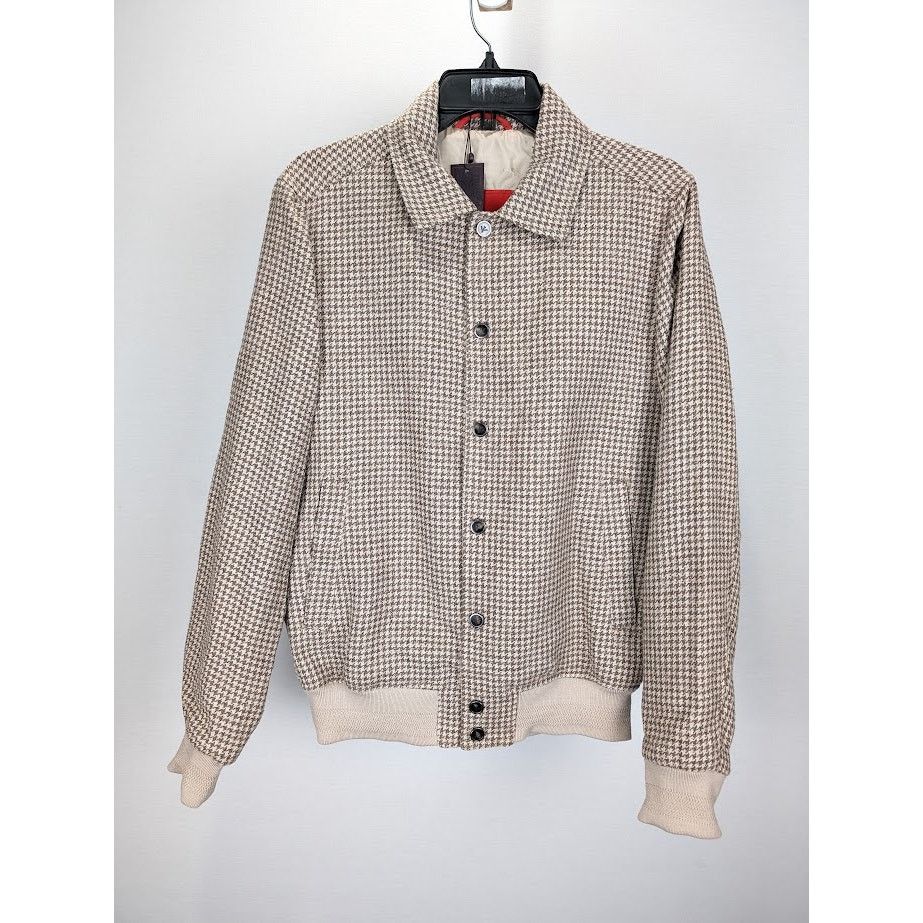Isaia o1rshd1 CC20 Varsity Jacket in Beige/Brown Size US M / EU 48-50 / 2 - 1 Thumbnail