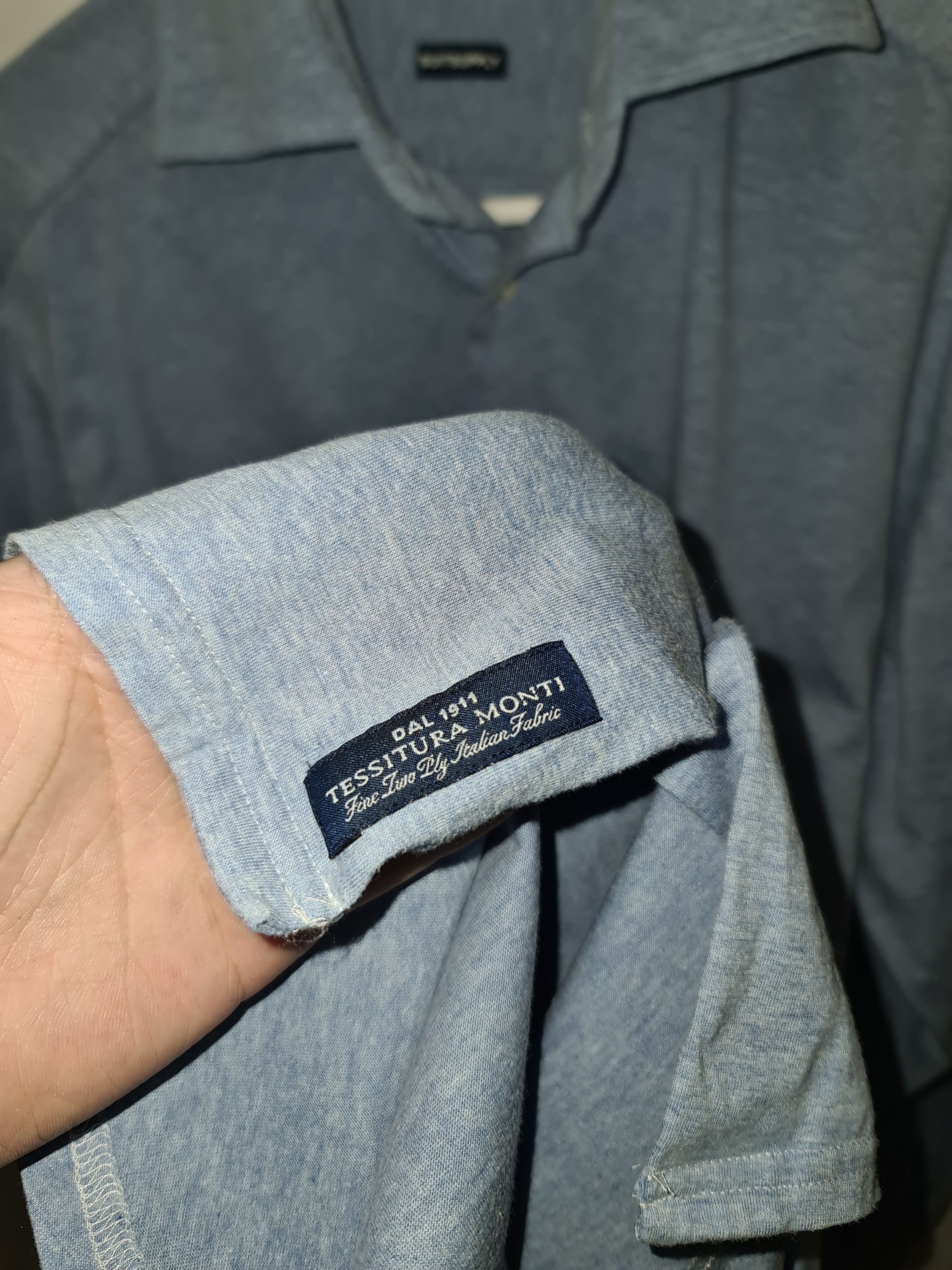 Suitsupply Suitsupply Soft Shirt Blue Size US M / EU 48-50 / 2 - 7 Thumbnail