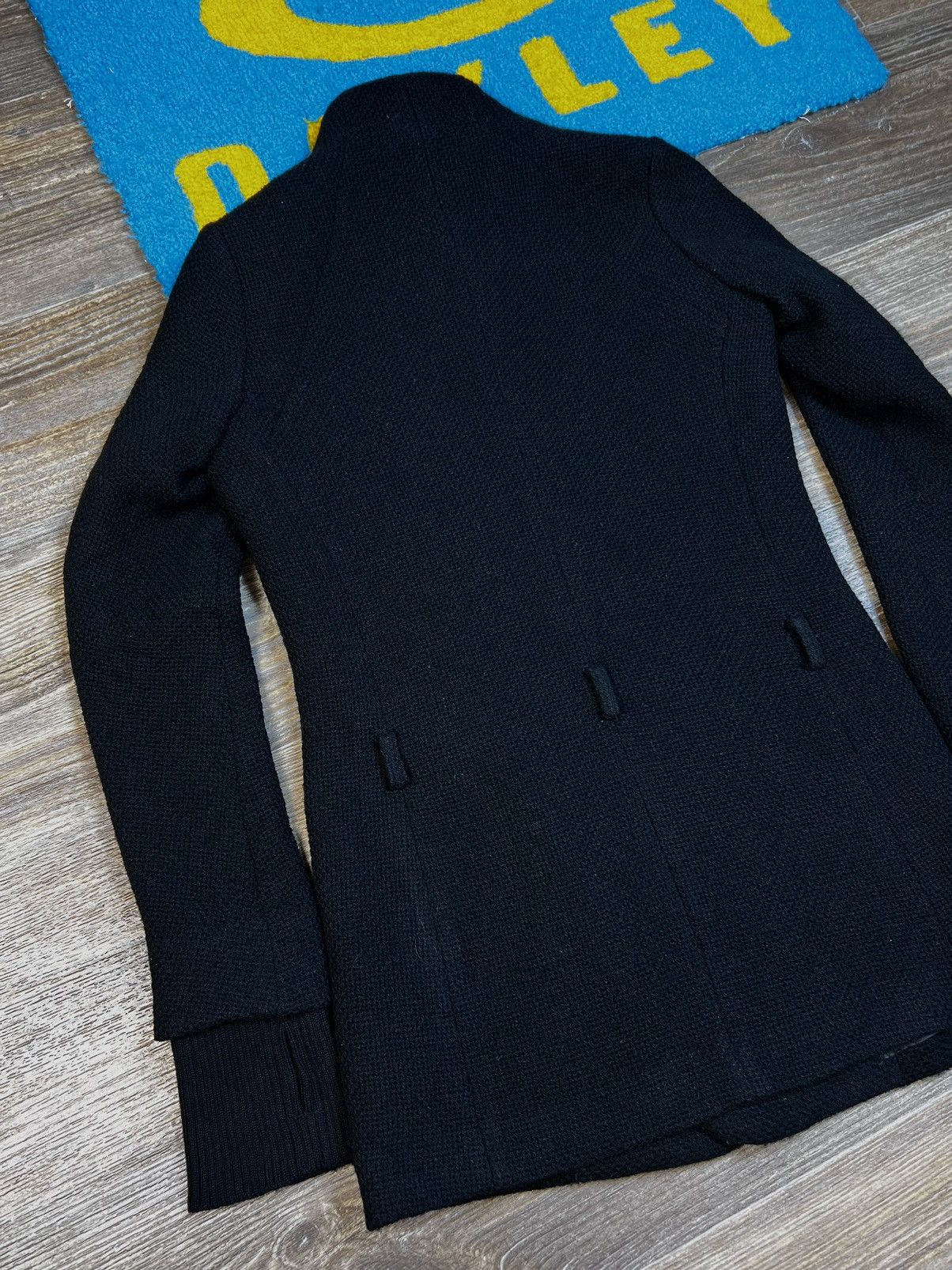 Japanese Brand × MASAHIROMARUYAMA × Vintage Masahiko Maruyama Rib Knit Black Wool Jacket Size 1 Size M / US 6-8 / IT 42-44 - 14 Thumbnail