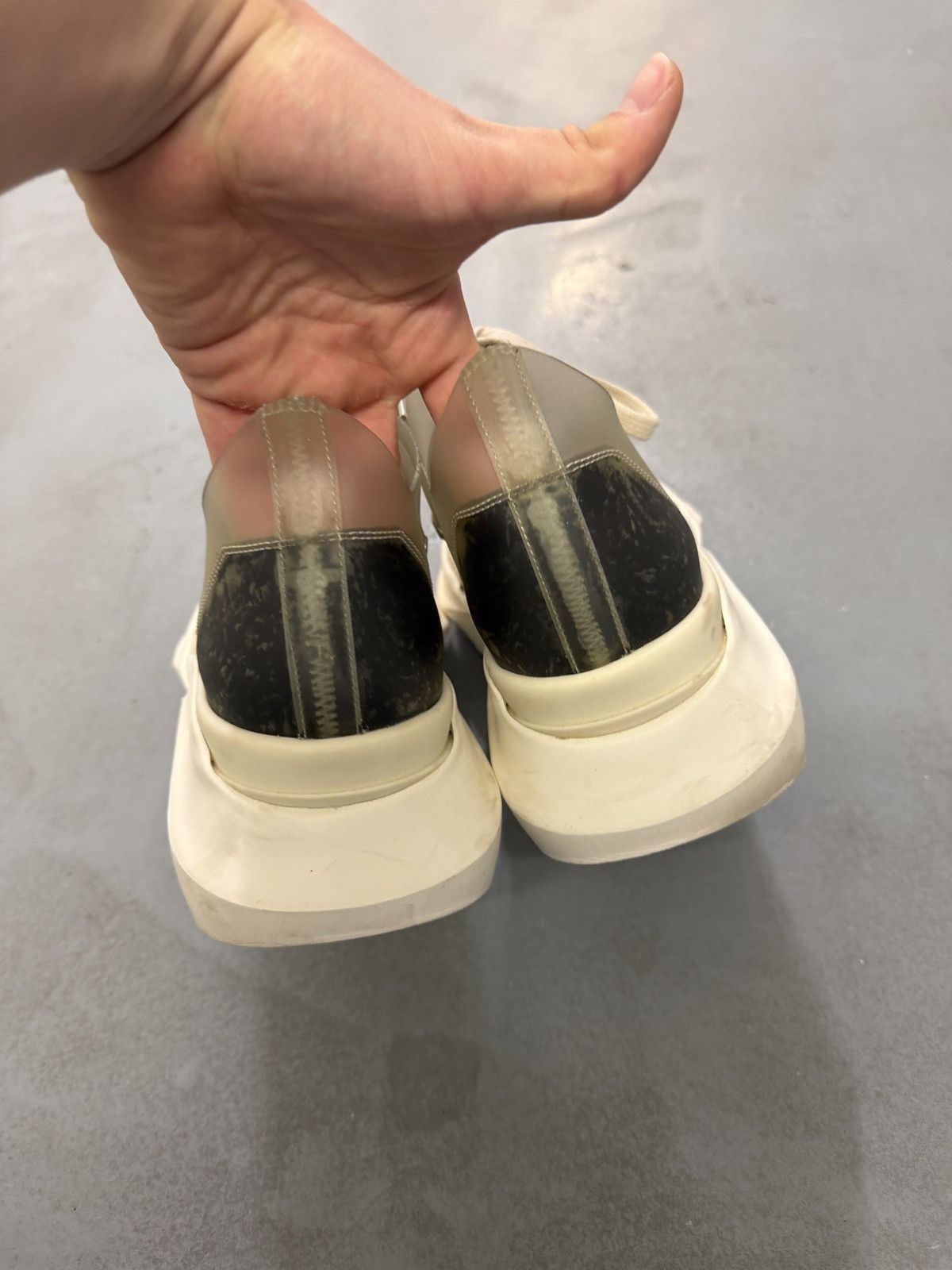 Rick Owens Drkshdw Rick Owens Drkshdw Transparent Abstract Low Sneakers Size US 8 / EU 41 - 4 Thumbnail