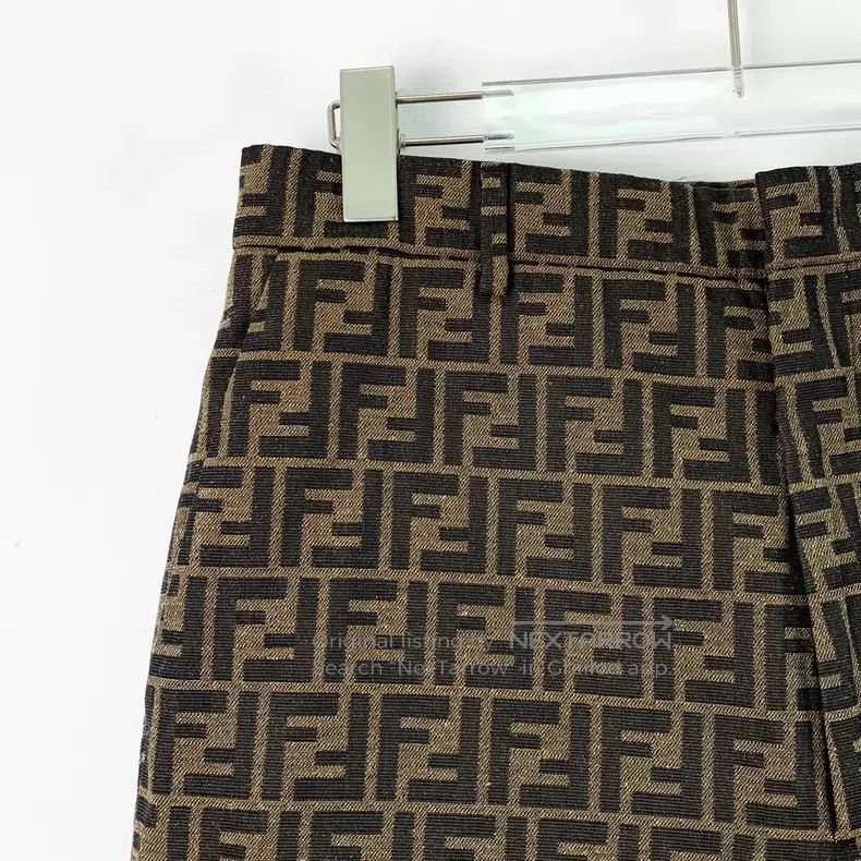 Fendi Fendi Dark brown classic double F logo print casual shorts Size US 30 / EU 46 - 3 Thumbnail