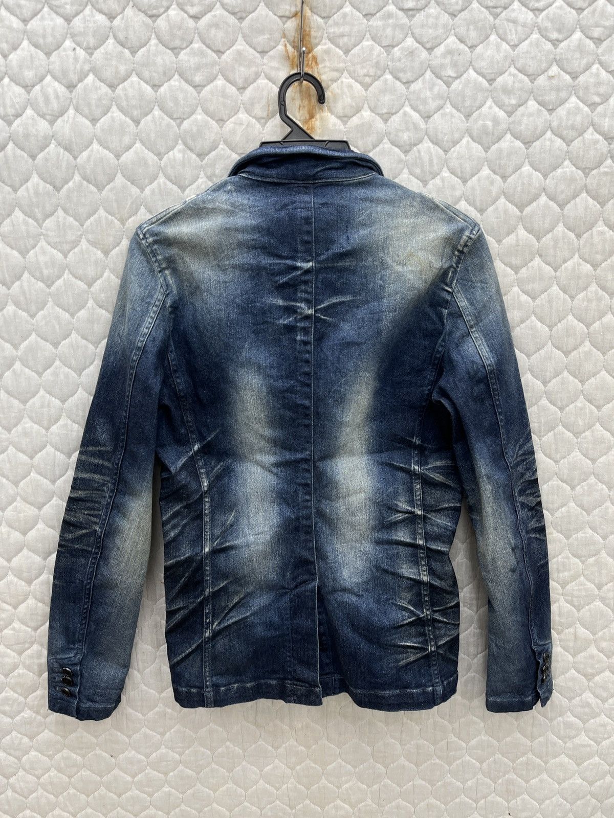 Tornado Mart 🔥🔥🔥ARCHIVE TORNADO MART ELASTIC DENIM JACKET Size S / US 4 / IT 40 - 4 Thumbnail