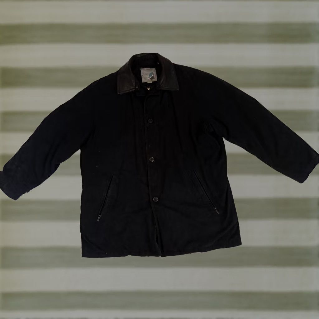 Rains VINTAGE Rain Forest Coat Parka Long Full Zip Button Leather Collar Rain Parka Coat XXL Black Mens Regular 2XL Rain Weather Size US XXL / EU 58 / 5 - 1 Thumbnail